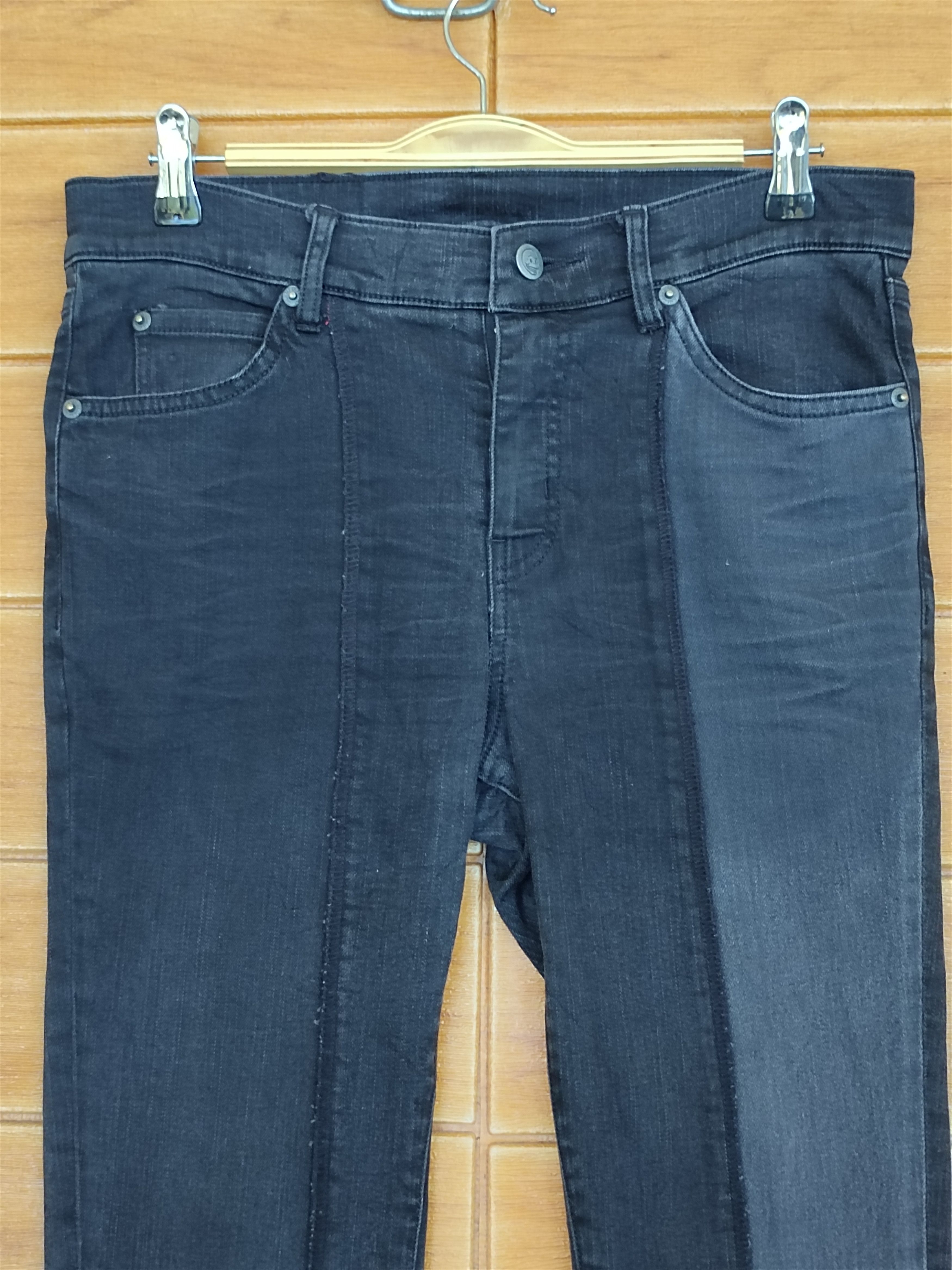 Hysteric Glamour Cheap Monday Tight Twisted Skinny Black 2004 Denim Pants Size US 28 / EU 44 - 4 Thumbnail