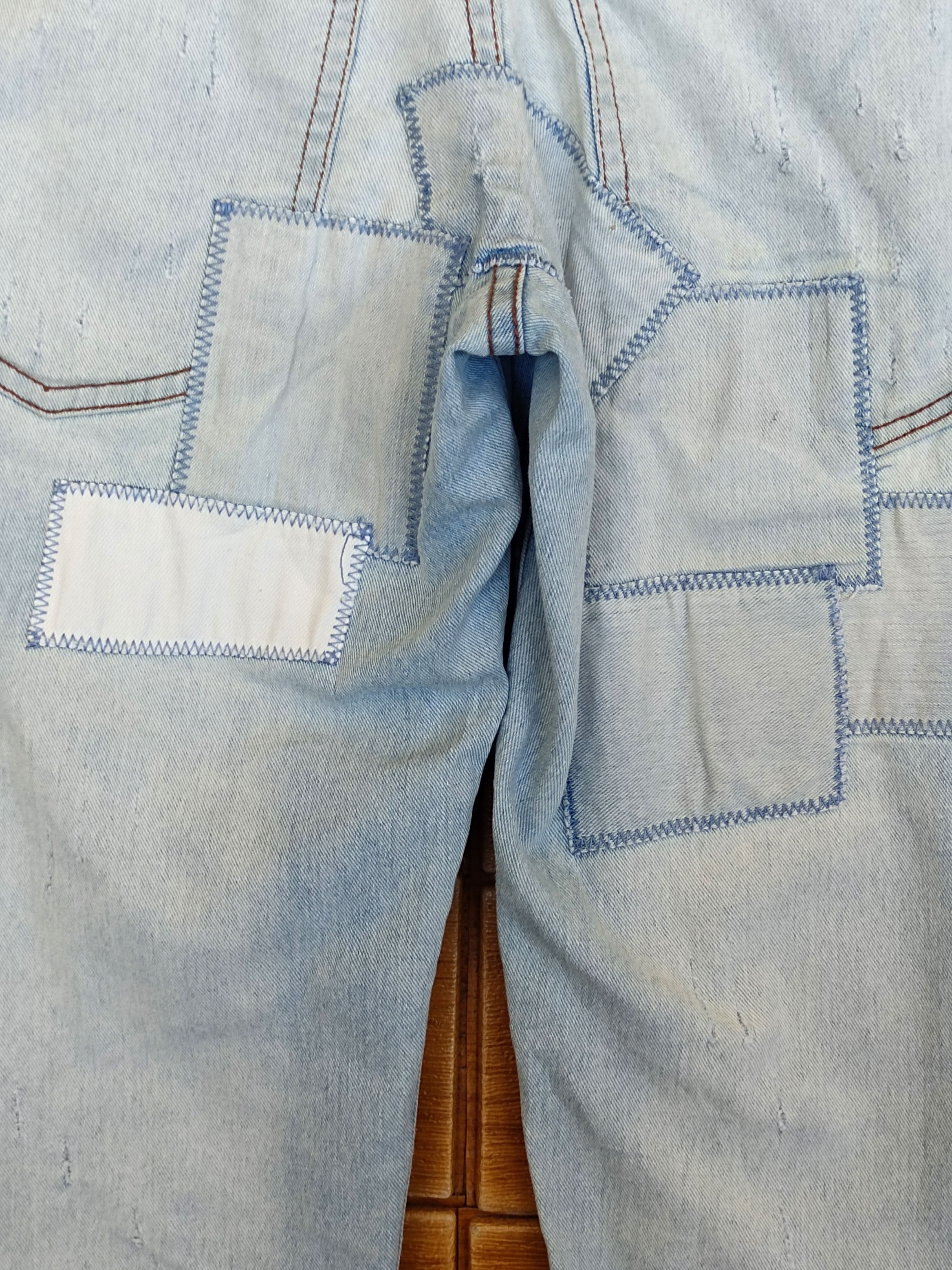 Cheap Monday Cheap Monday Patchwork Distressed Skinny Denim Pants Size US 28 / EU 44 - 9 Thumbnail