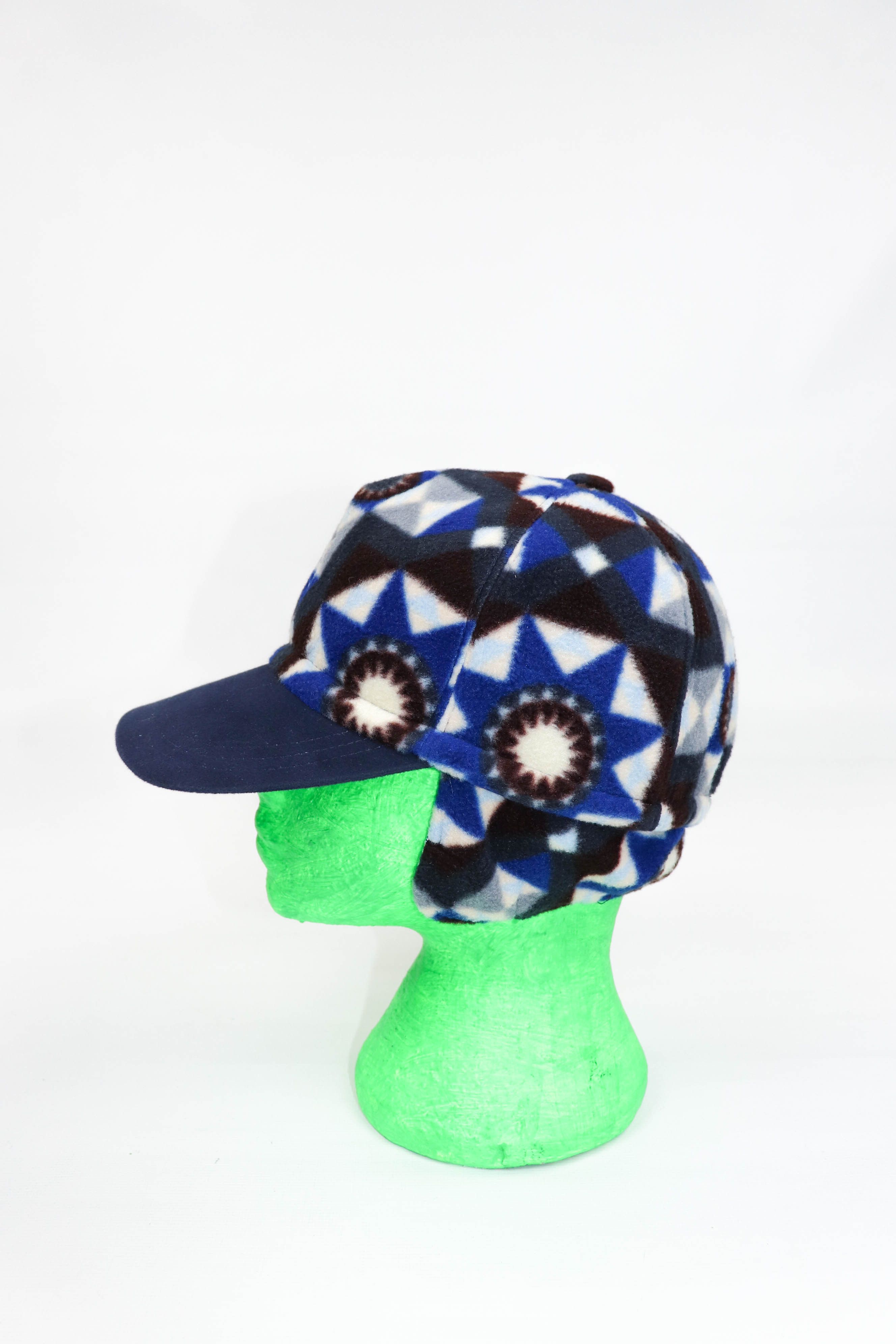 Conte of Florence Conte of Florence Vintage 90s Aztec Graphics Fleece Cap Hat Size ONE SIZE - 6 Thumbnail
