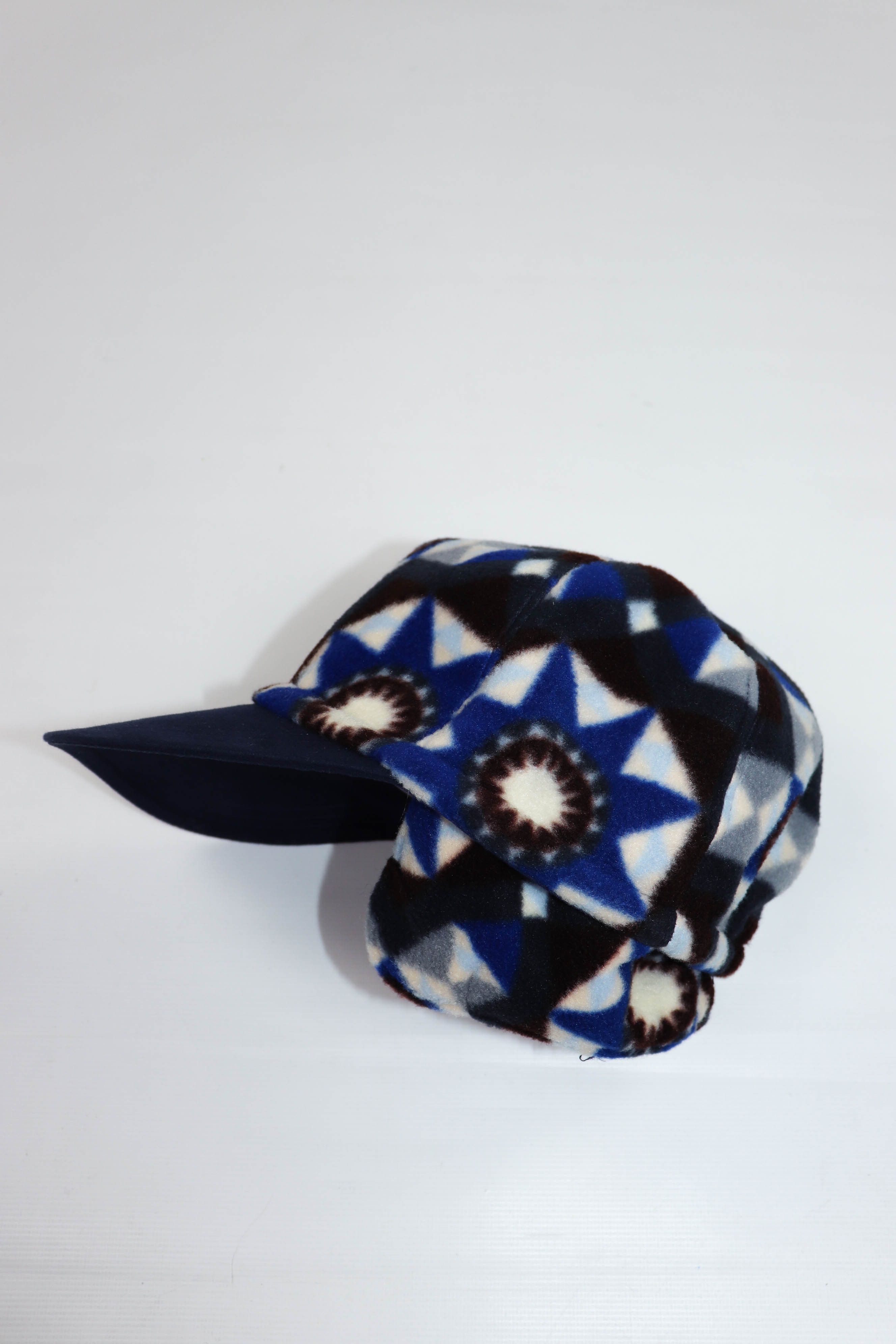 Conte of Florence Conte of Florence Vintage 90s Aztec Graphics Fleece Cap Hat Size ONE SIZE - 9 Thumbnail