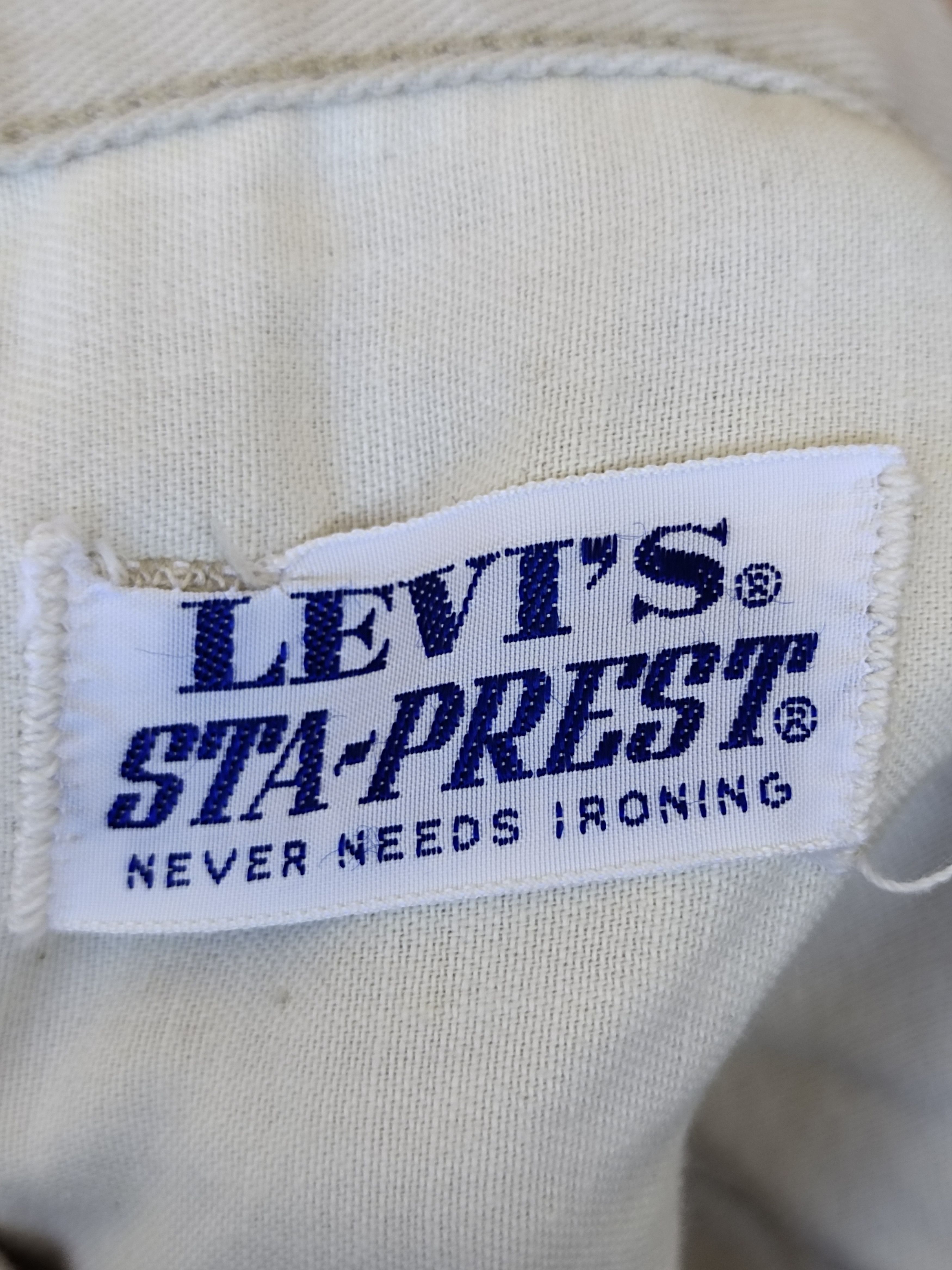 Levi's Vintage 70s Levis Sta Prest Big E Top Button #G Denim Pants Size US 31 - 11 Thumbnail