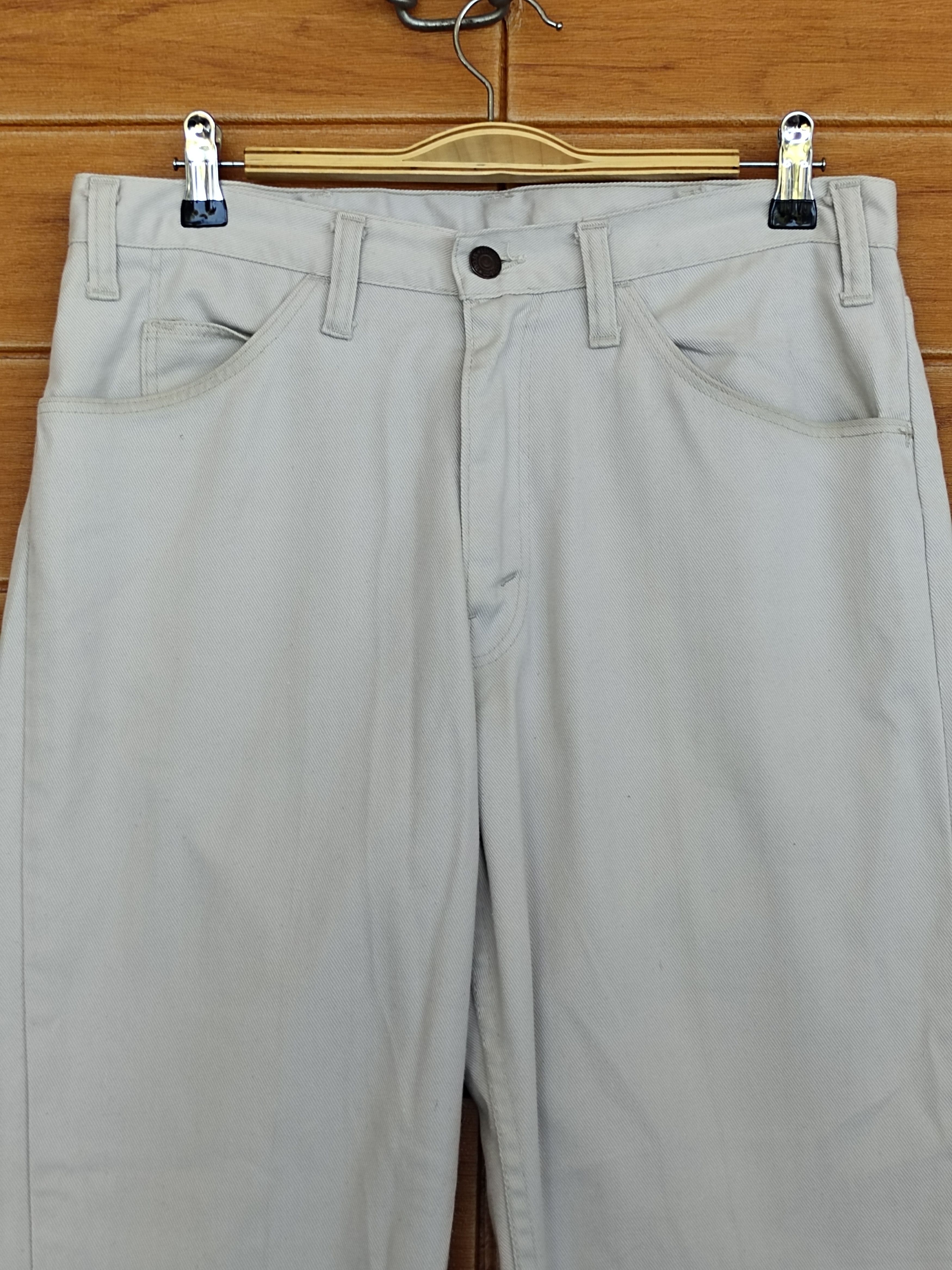 Levi's Vintage 70s Levis Sta Prest Big E Top Button #G Denim Pants Size US 31 - 2 Thumbnail