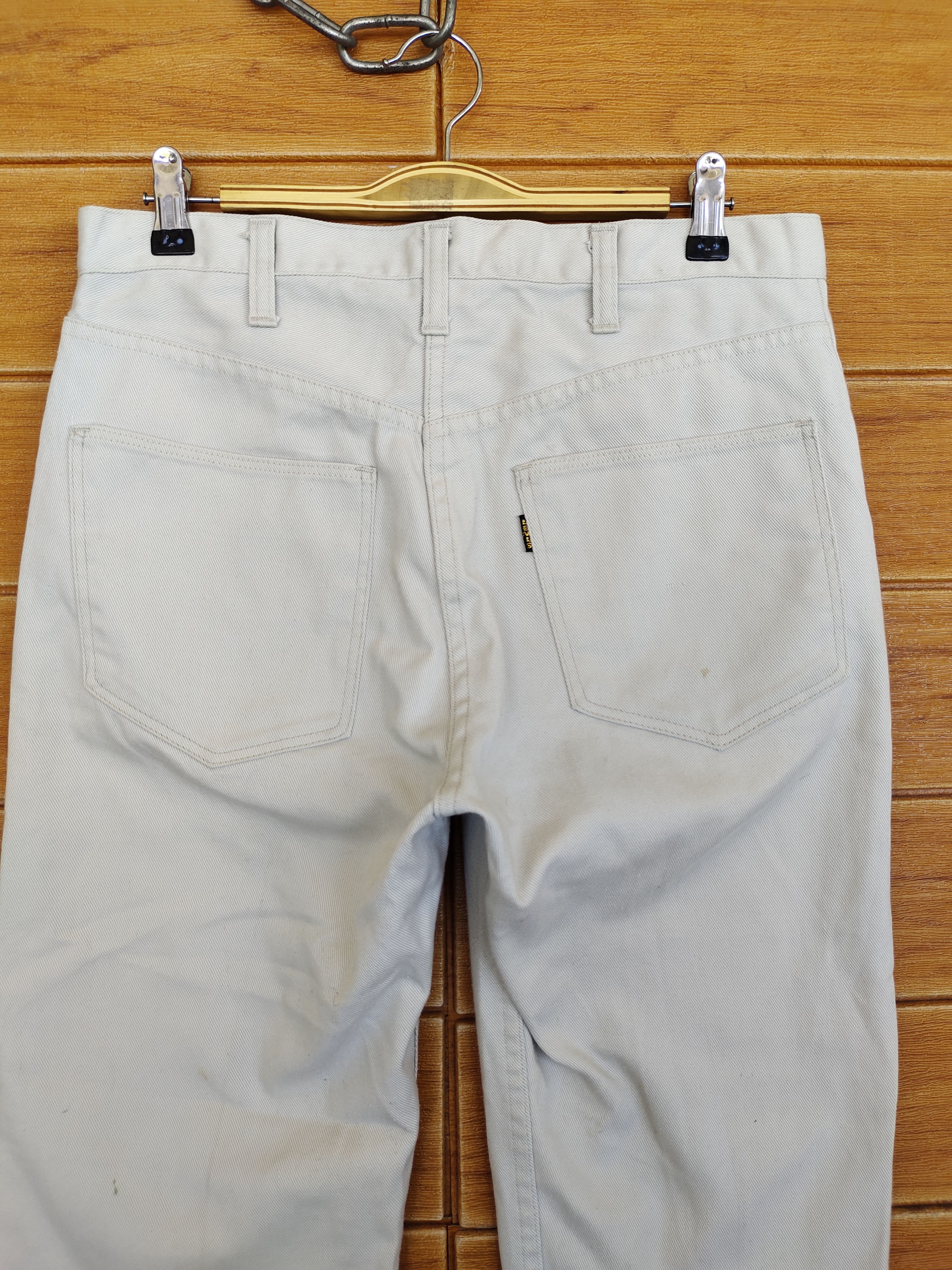 Levi's Vintage 70s Levis Sta Prest Big E Top Button #G Denim Pants Size US 31 - 6 Thumbnail