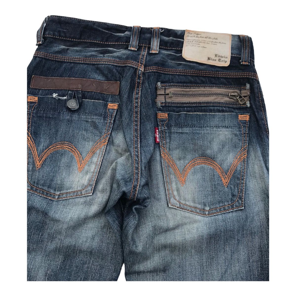 Edwin Edwin Blue Trip Faded Denim Pants Size US 31 - 18 Thumbnail