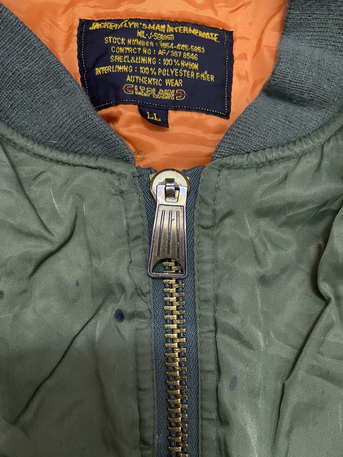 Vintage Trashed Ma1 Bomber Jacket Size US XL / EU 56 / 4 - 5 Thumbnail