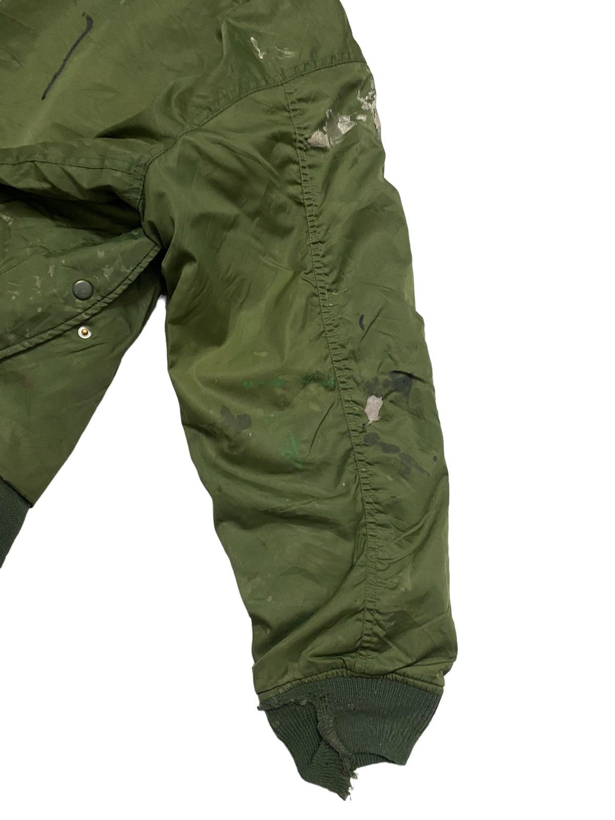 Vintage Trashed Ma1 Bomber Jacket Size US XL / EU 56 / 4 - 14 Thumbnail