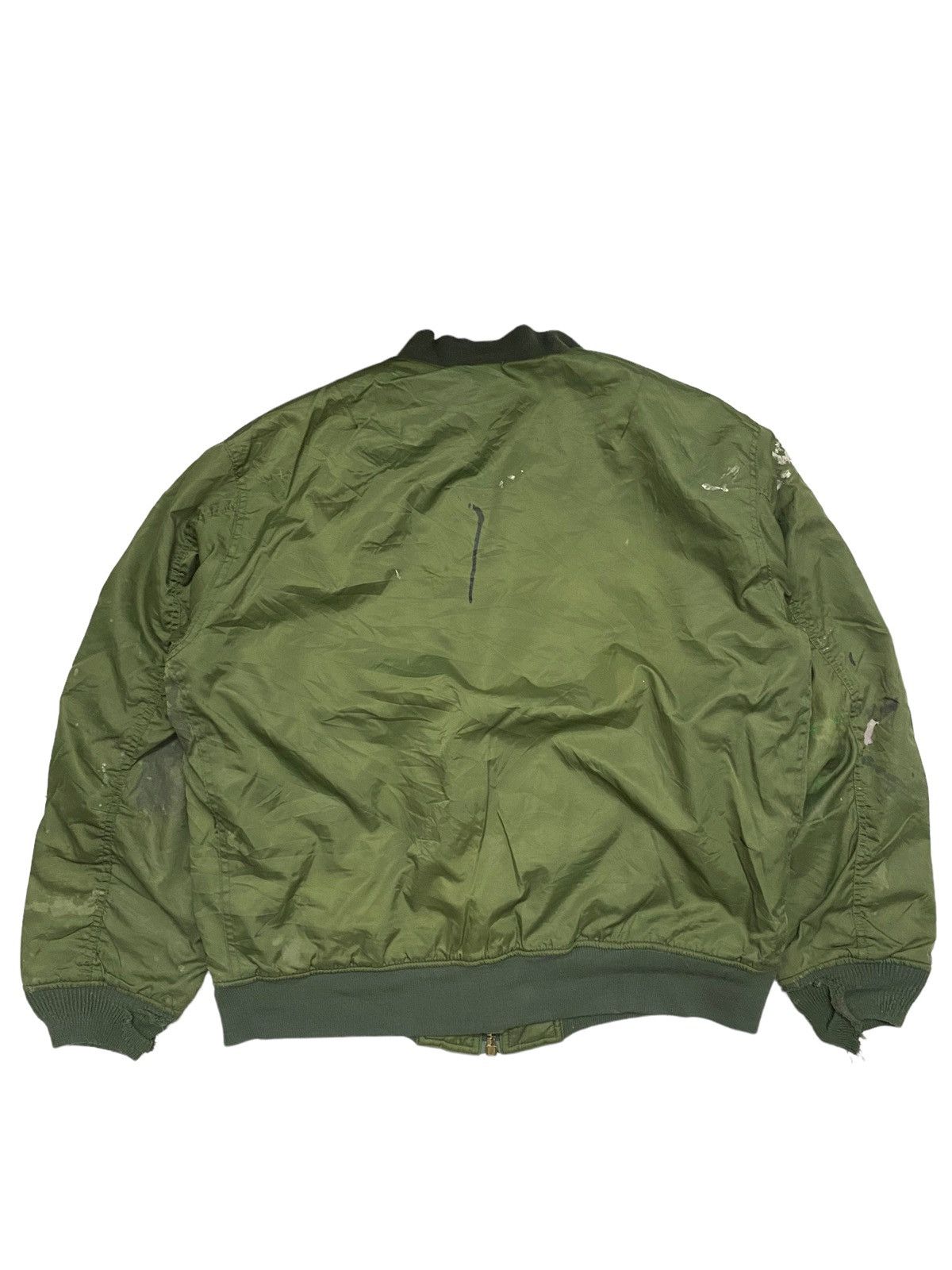 Vintage Trashed Ma1 Bomber Jacket Size US XL / EU 56 / 4 - 15 Thumbnail
