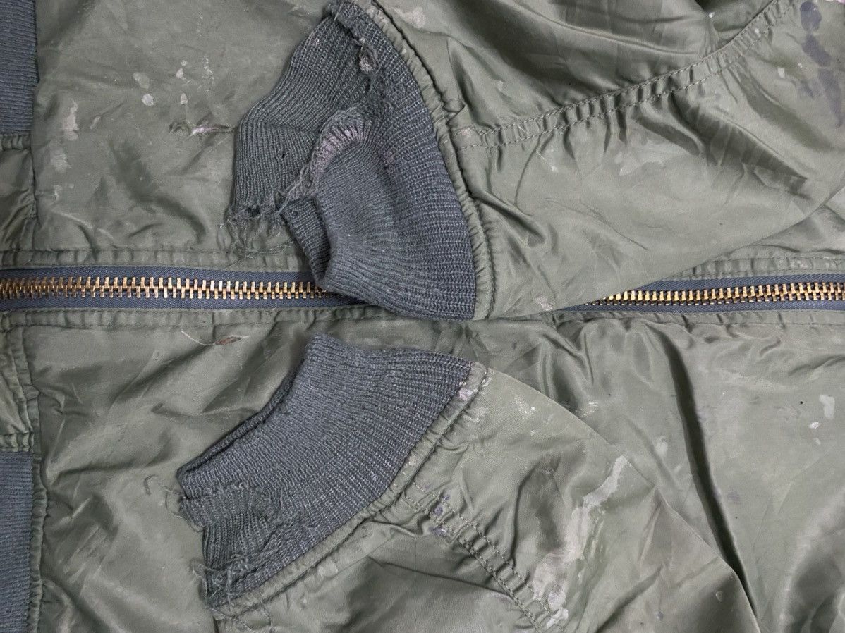 Vintage Trashed Ma1 Bomber Jacket Size US XL / EU 56 / 4 - 10 Thumbnail