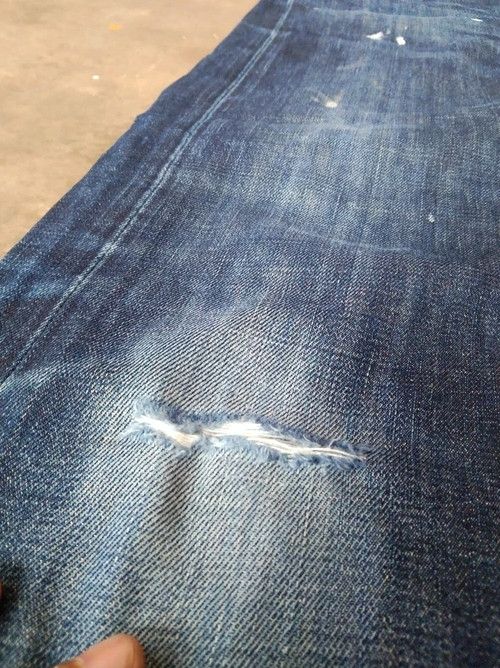 Levi's Vintage Levi's 501 Straight Leg Distressed Jeans 33x33 Size US 33 - 6 Thumbnail