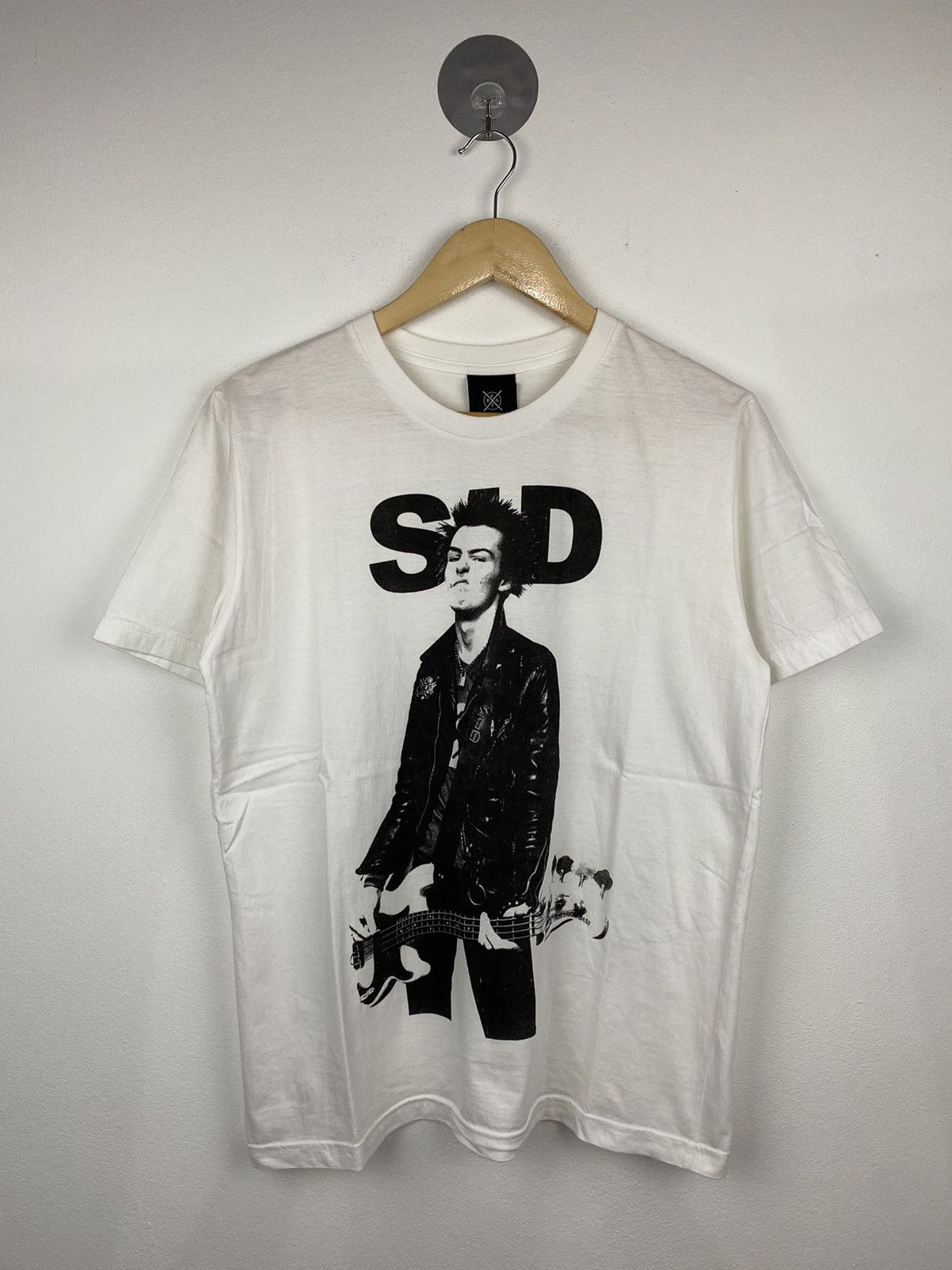Womens T-Shirt in White Ecru with Sid Vicious Print – Stuart Trevor