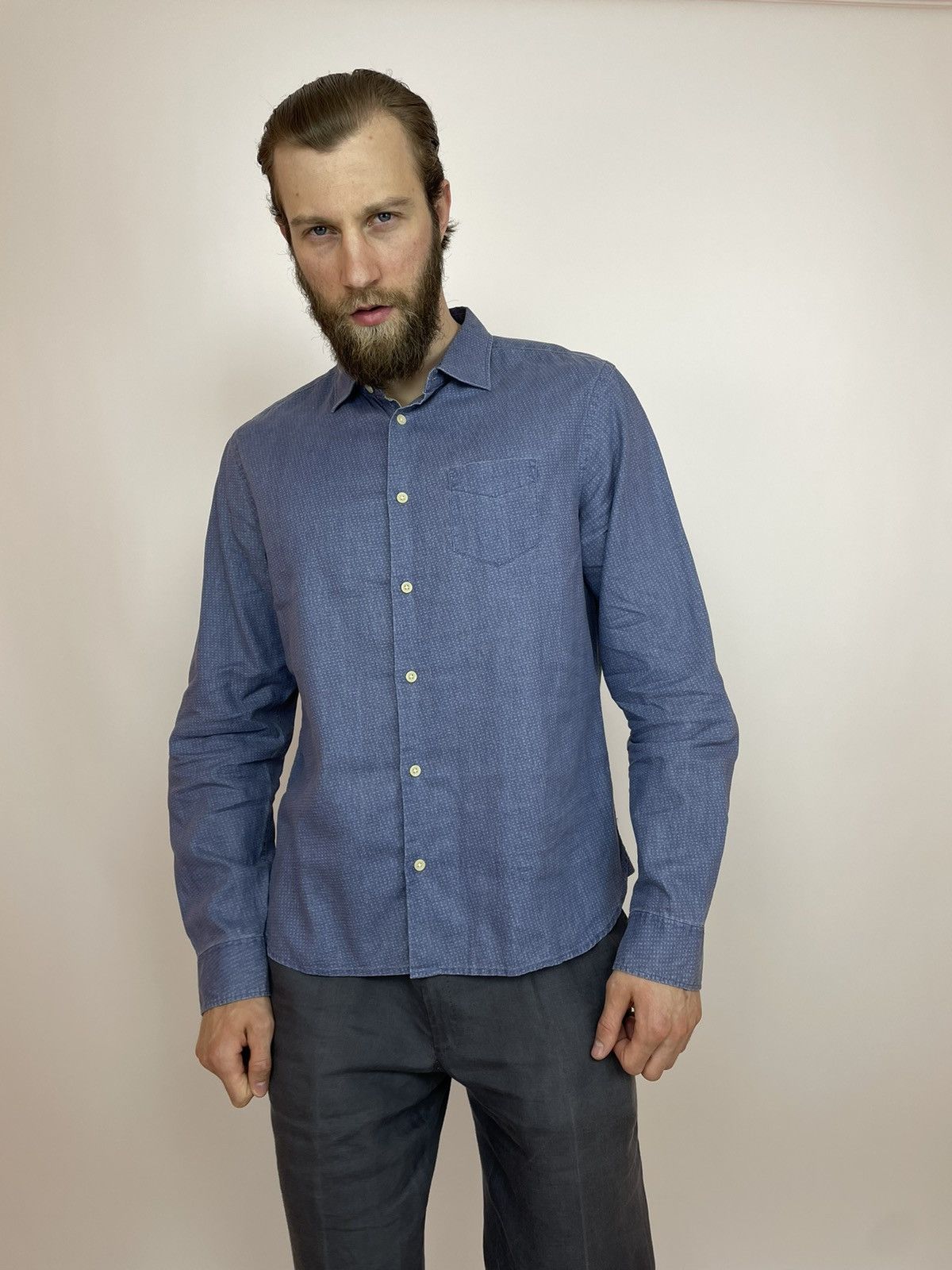 Allsaints ALLSAINTS Linen/Cotton shirts Mens size XL Size US XL / EU 56 / 4 - 8 Thumbnail