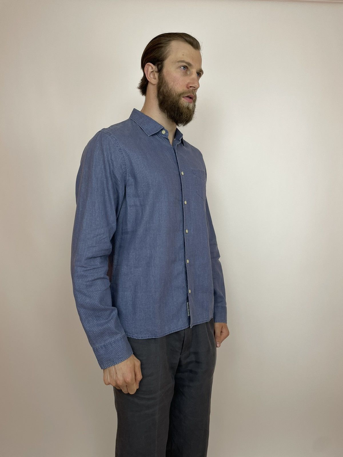 Allsaints ALLSAINTS Linen/Cotton shirts Mens size XL Size US XL / EU 56 / 4 - 4 Thumbnail