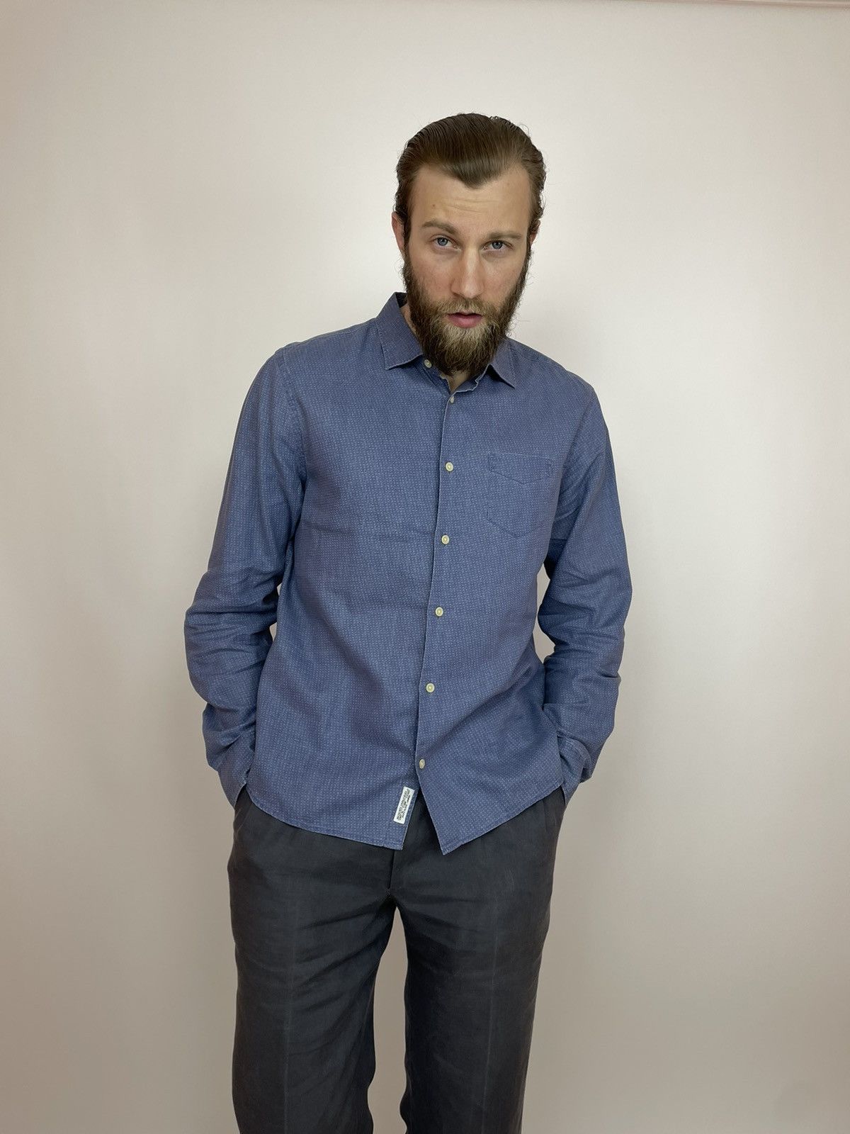 Allsaints ALLSAINTS Linen/Cotton shirts Mens size XL Size US XL / EU 56 / 4 - 2 Thumbnail