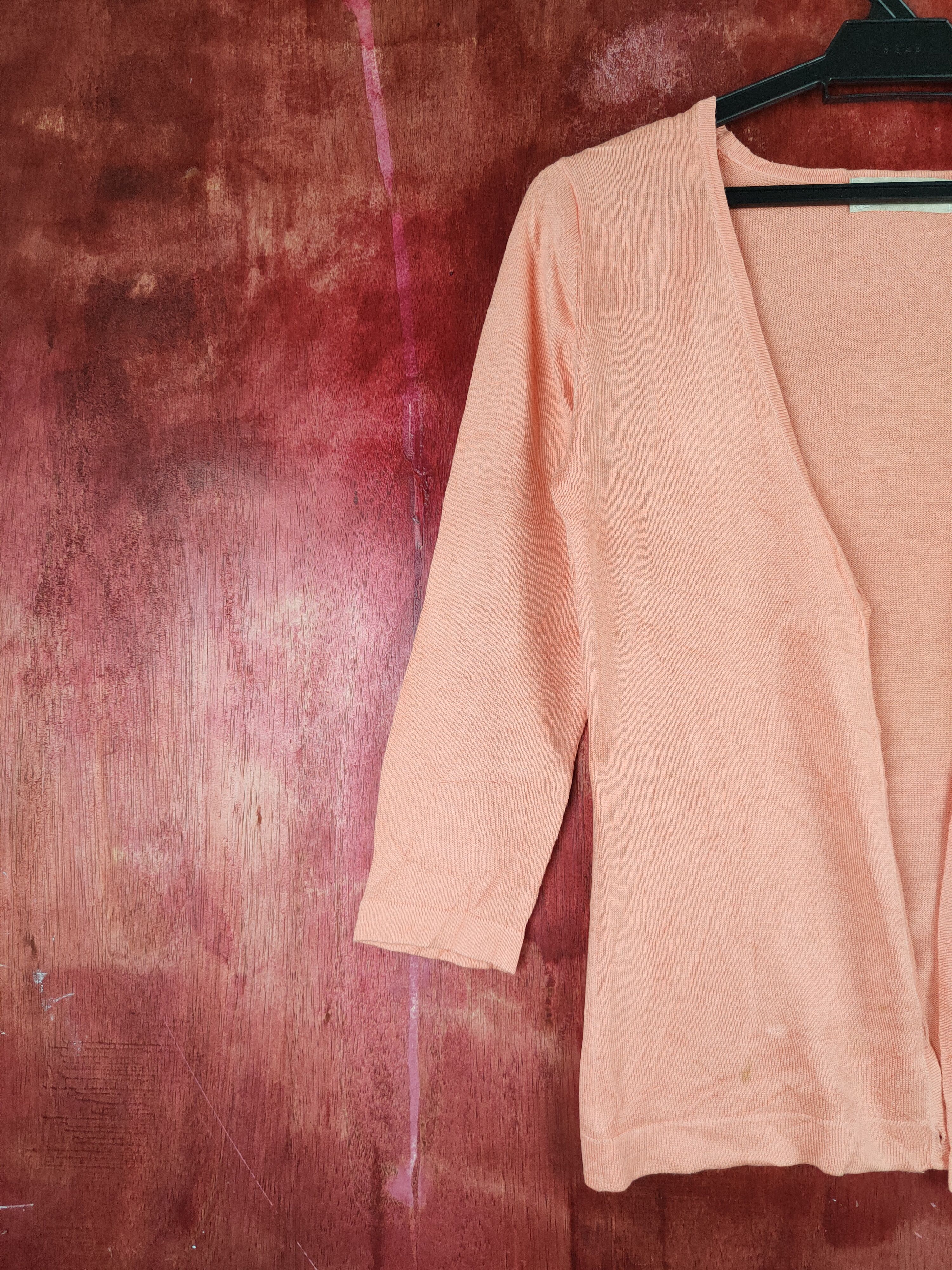 Japanese Brand × Vintage Laissë Passe Peach vintage Cardigan #S846 Size S / US 4 / IT 40 - 3 Thumbnail