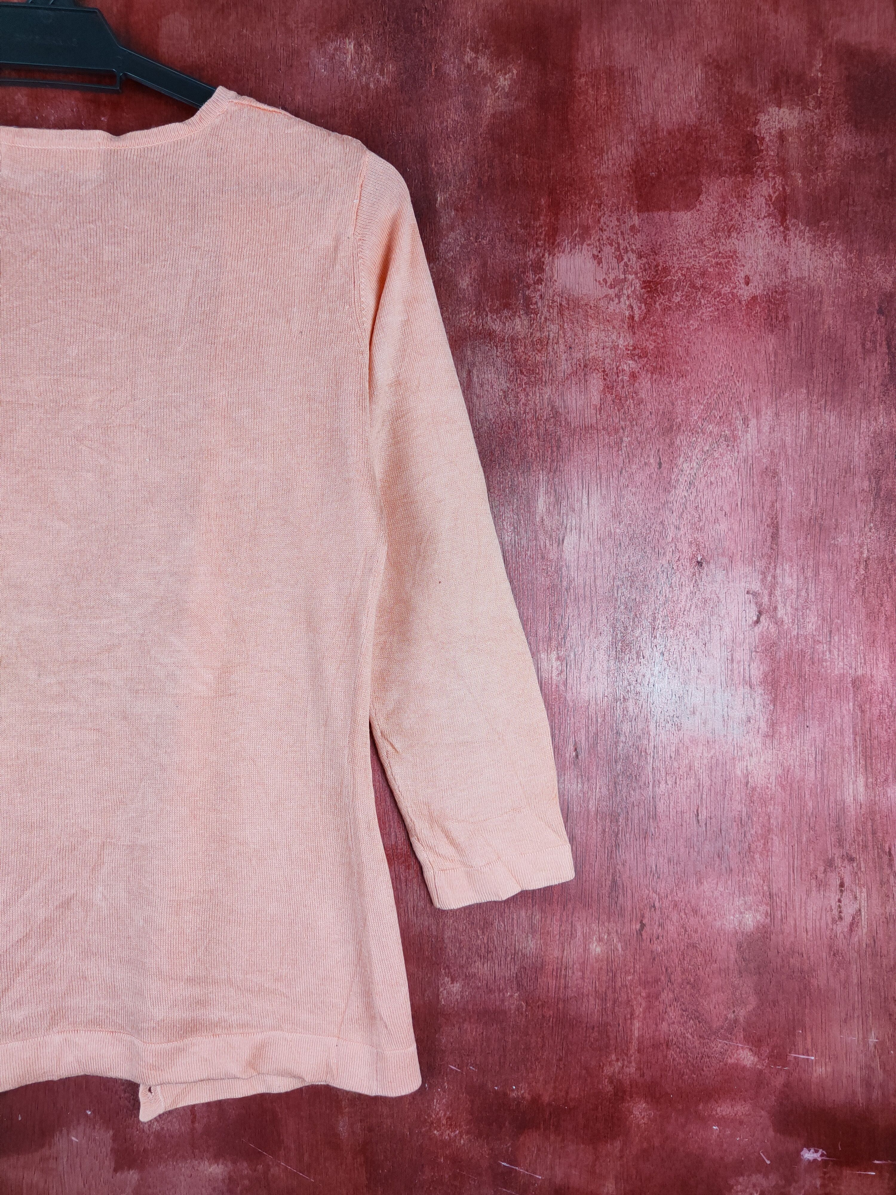 Japanese Brand × Vintage Laissë Passe Peach vintage Cardigan #S846 Size S / US 4 / IT 40 - 8 Thumbnail