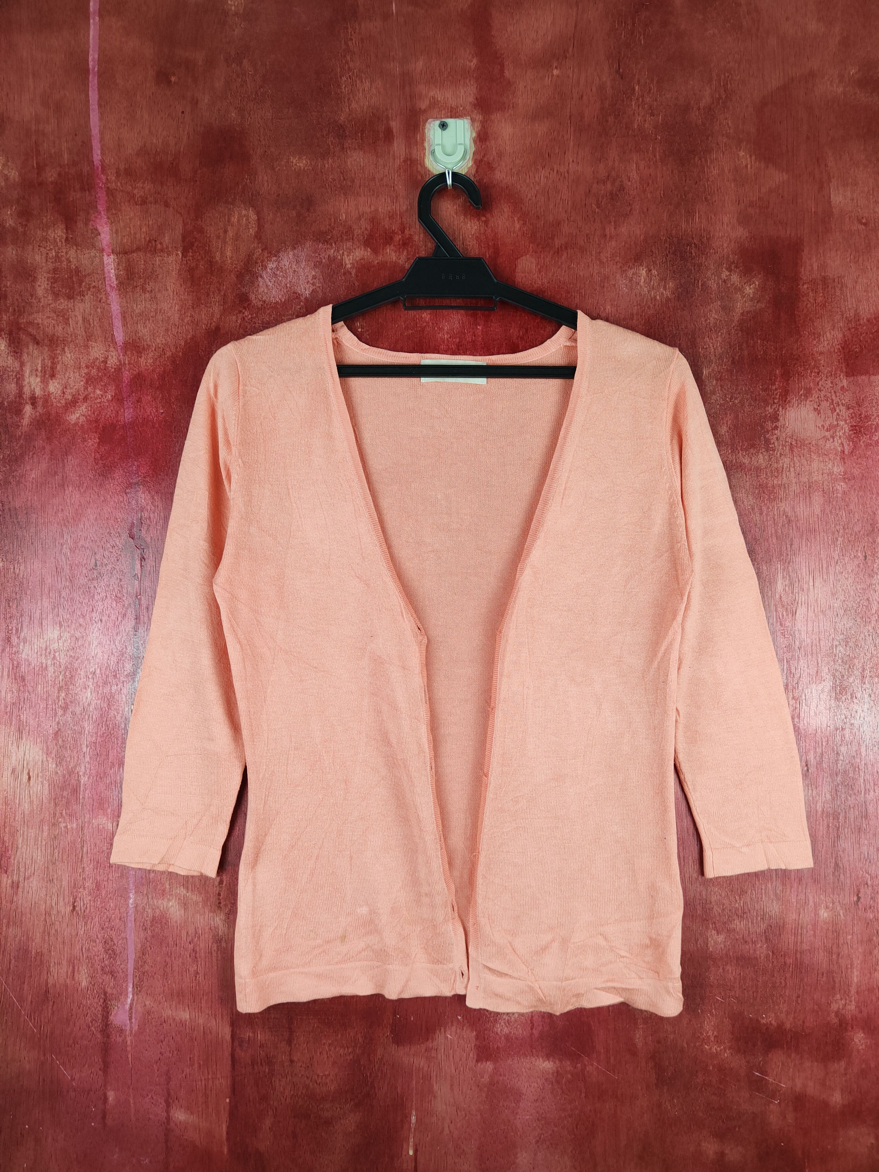 Japanese Brand × Vintage Laissë Passe Peach vintage Cardigan #S846 Size S / US 4 / IT 40 - 1 Thumbnail