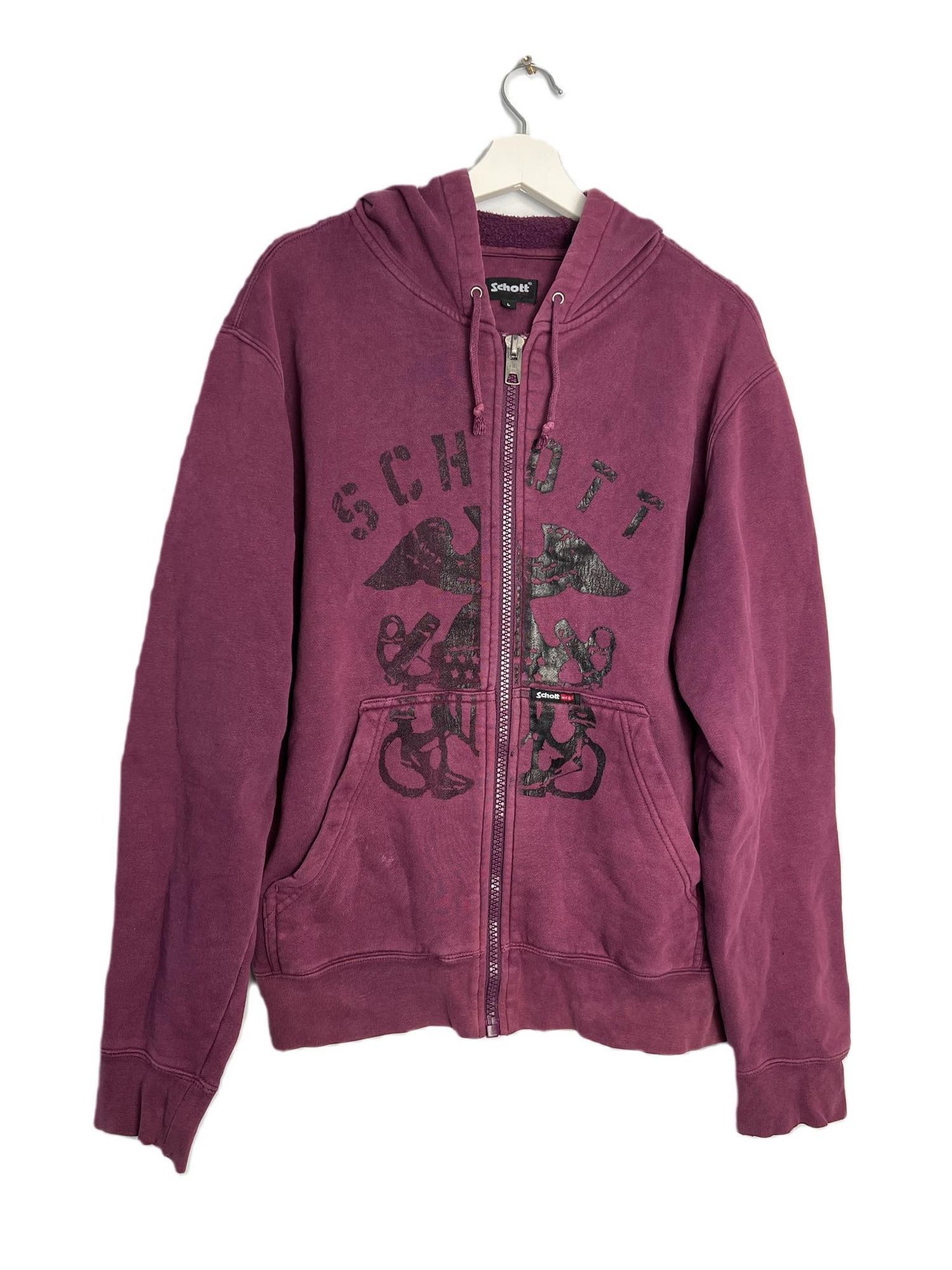 Pull Homme Schott Sweatshirt Schott NYC - Col Ras Du Cou, Broderie