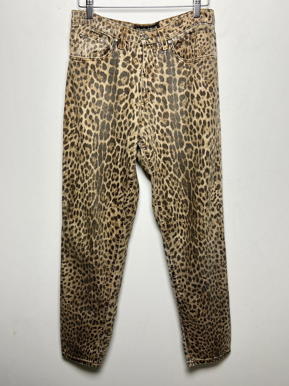 Vintage roberto cavalli leopard pants archive | Grailed