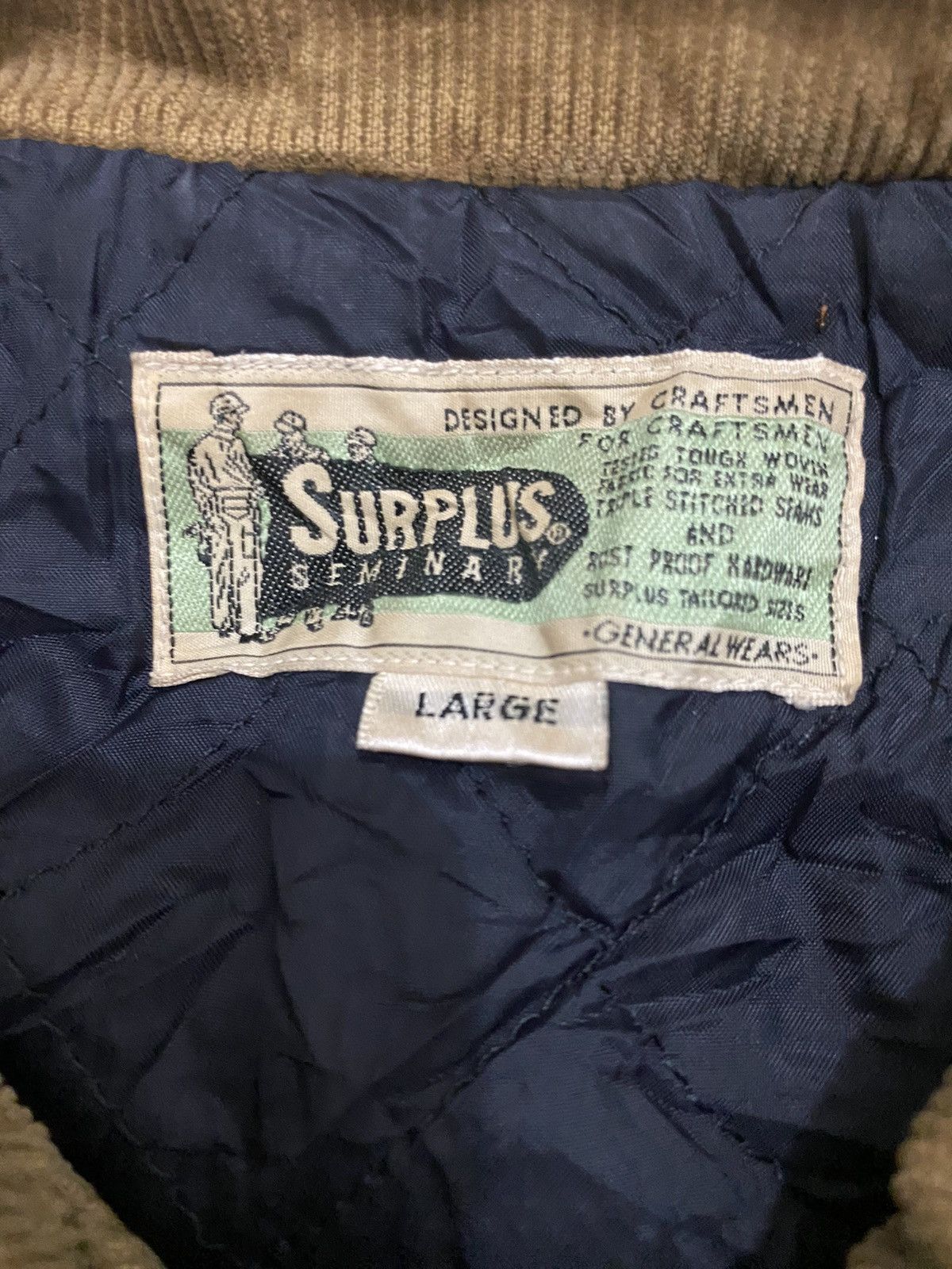 Vintage Vintage 1980 Surplus Corduroy Overshirt Jacket Size US L / EU 52-54 / 3 - 6 Thumbnail