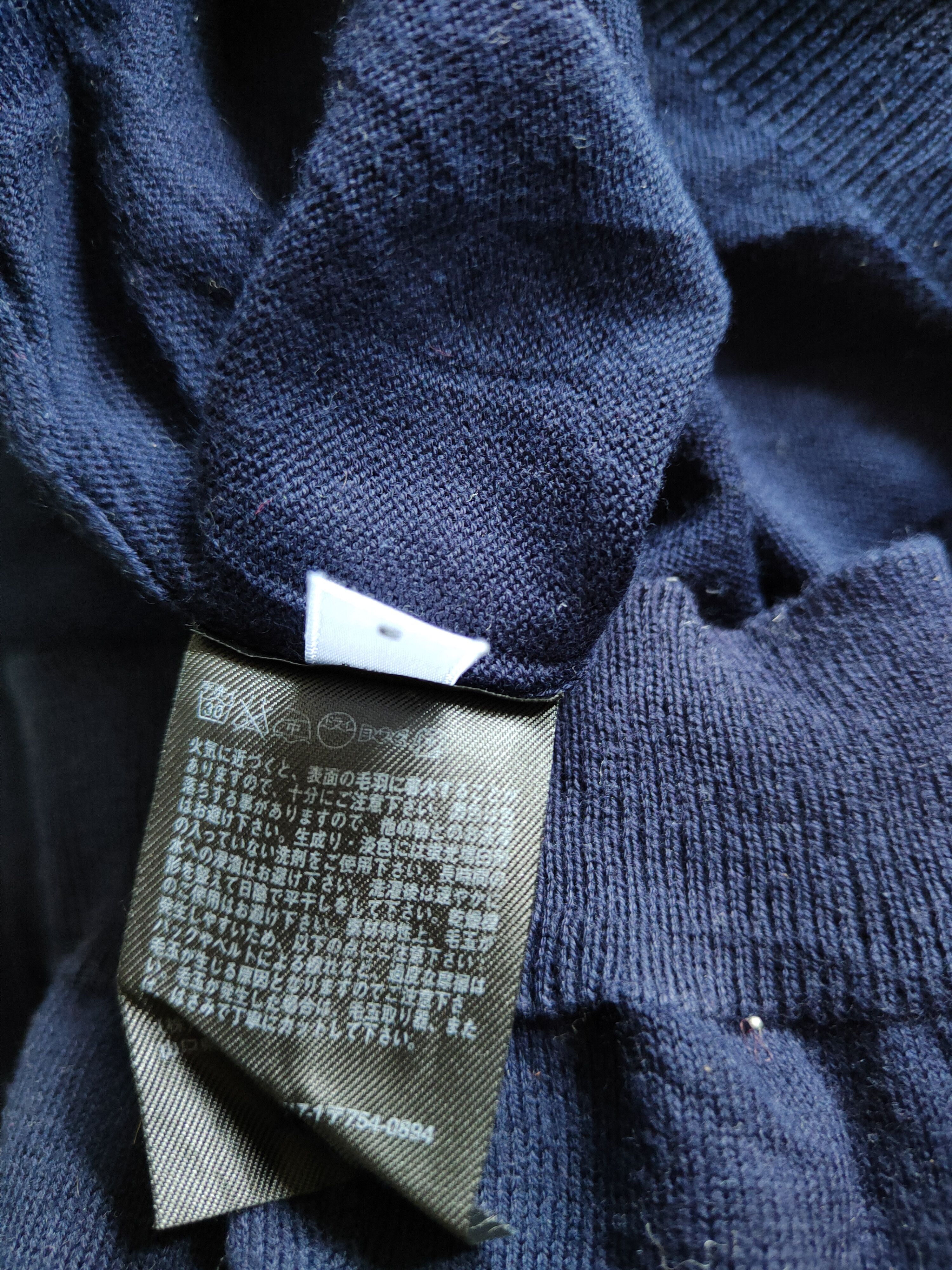 Japanese Brand × Uniqlo Uniqlo Dark Blue vintage Cardigan knitwear #S872 Size L / US 10 / IT 46 - 10 Thumbnail