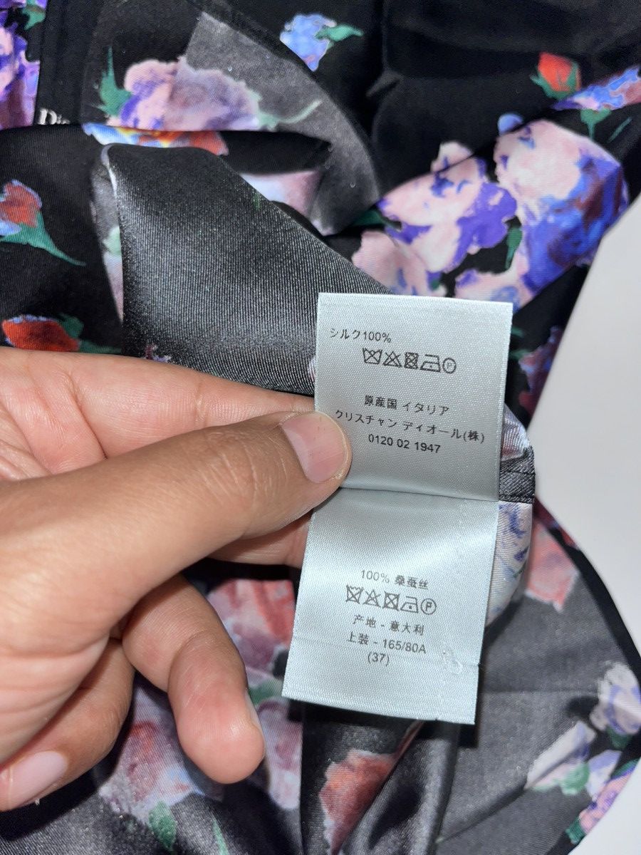 Dior × Kaws Floral Bee Embroidered Silk Shirt Size US M / EU 48-50 / 2 - 9 Thumbnail