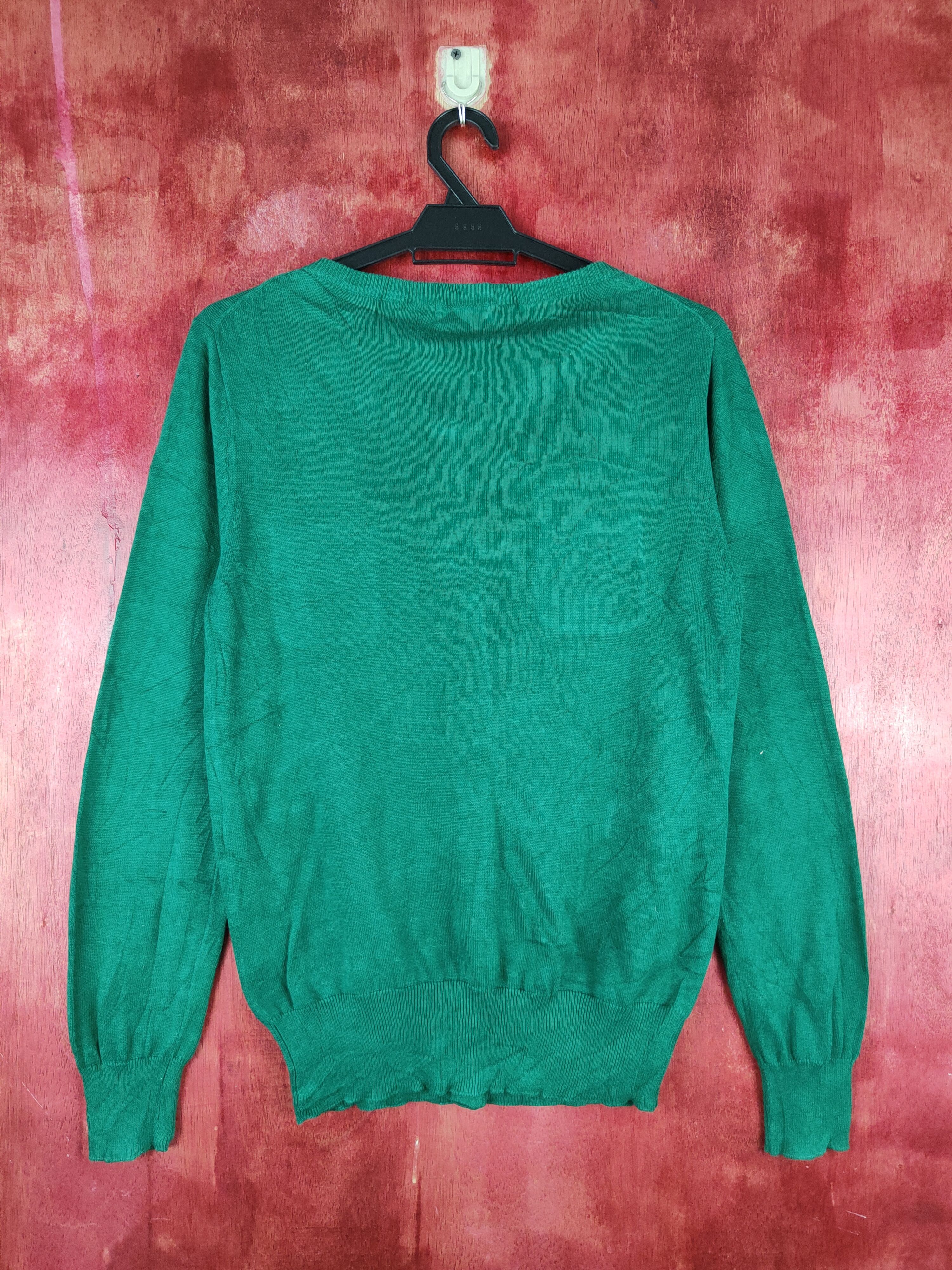 Homespun Knitwear × Japanese Brand Style Basic Green double pocket Cardigan knitwear #S870 Size L / US 10 / IT 46 - 9 Thumbnail