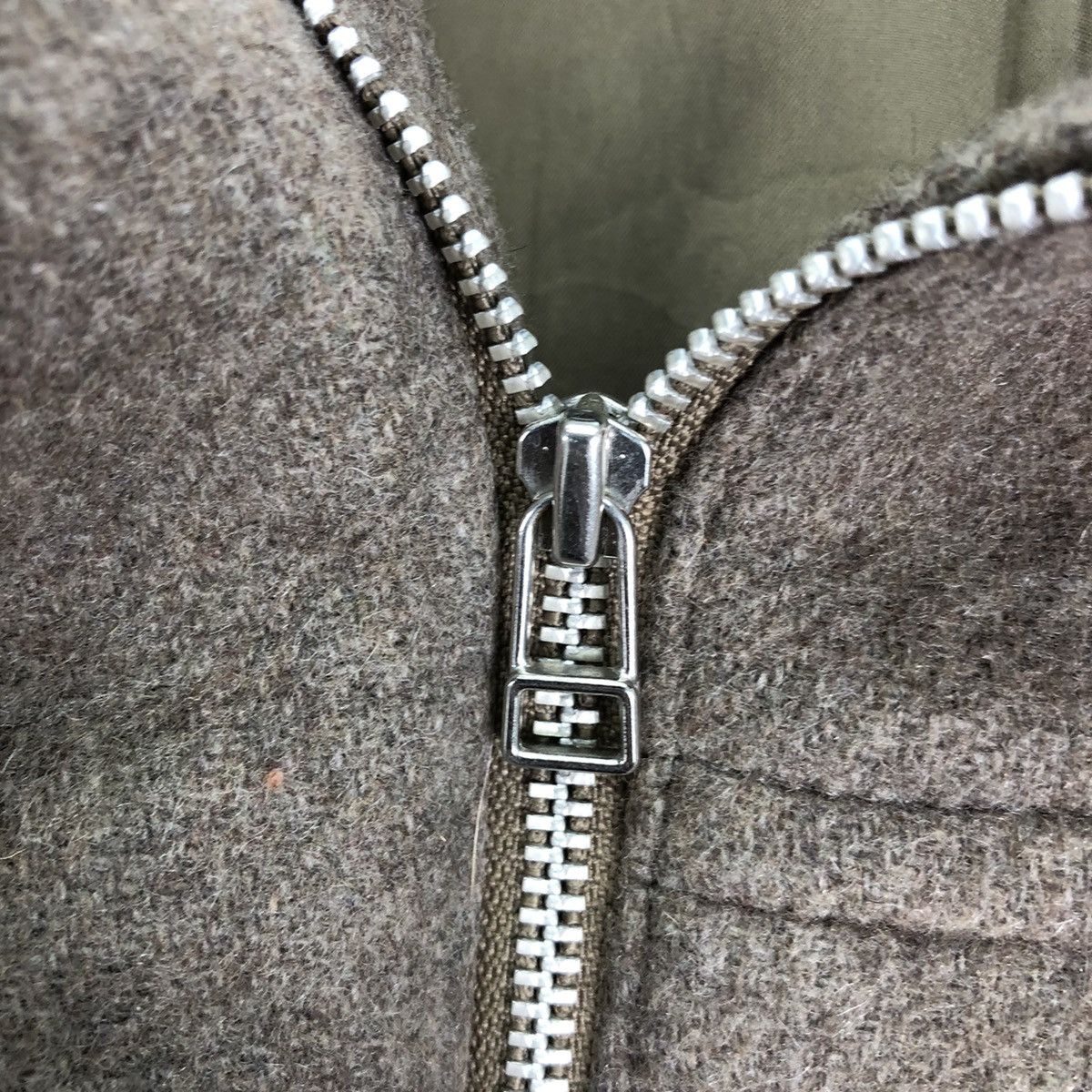 Japanese Brand Vintage 80's Vert áche Wool Zipper Jacket Hoodie Size XS / US 0-2 / IT 36-38 - 10 Thumbnail