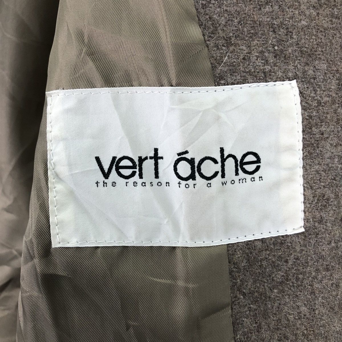 Japanese Brand Vintage 80's Vert áche Wool Zipper Jacket Hoodie Size XS / US 0-2 / IT 36-38 - 12 Thumbnail