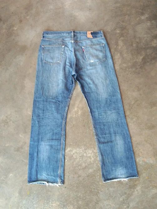 Levi's Vintage Levi's 501 Straight Leg Distressed Jeans 36x32 Size US 36 / EU 52 - 2 Thumbnail