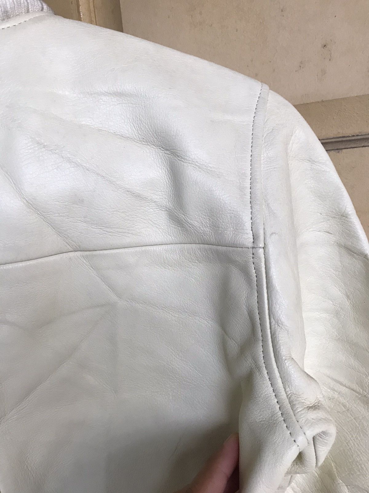 Japanese Brand Nice❗️Cab Tine Leather Bomber Jackets Women Made in Japan Size S / US 4 / IT 40 - 15 Thumbnail