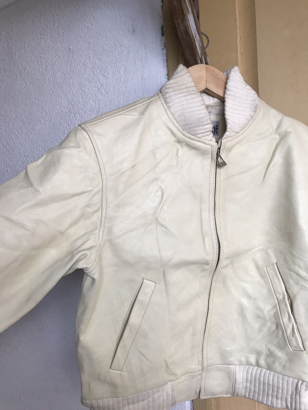 Japanese Brand Nice❗️Cab Tine Leather Bomber Jackets Women Made in Japan Size S / US 4 / IT 40 - 8 Thumbnail
