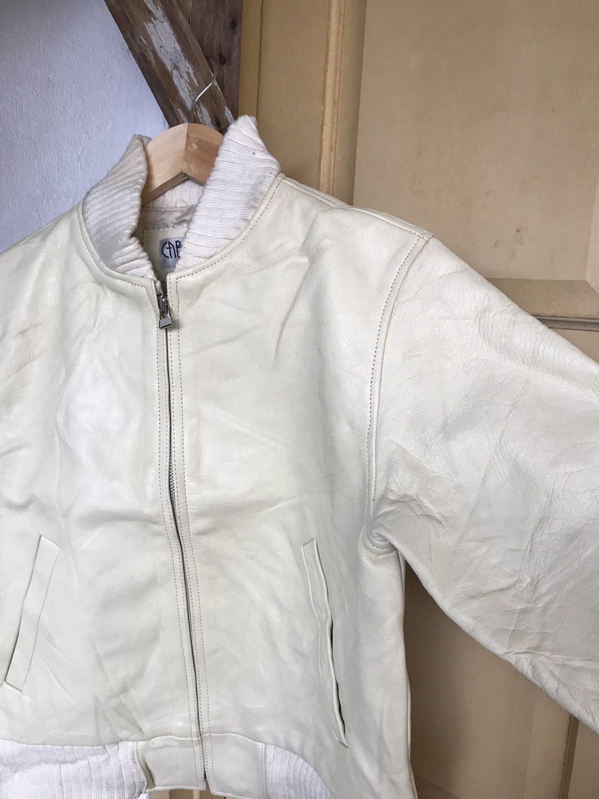 Japanese Brand Nice❗️Cab Tine Leather Bomber Jackets Women Made in Japan Size S / US 4 / IT 40 - 10 Thumbnail