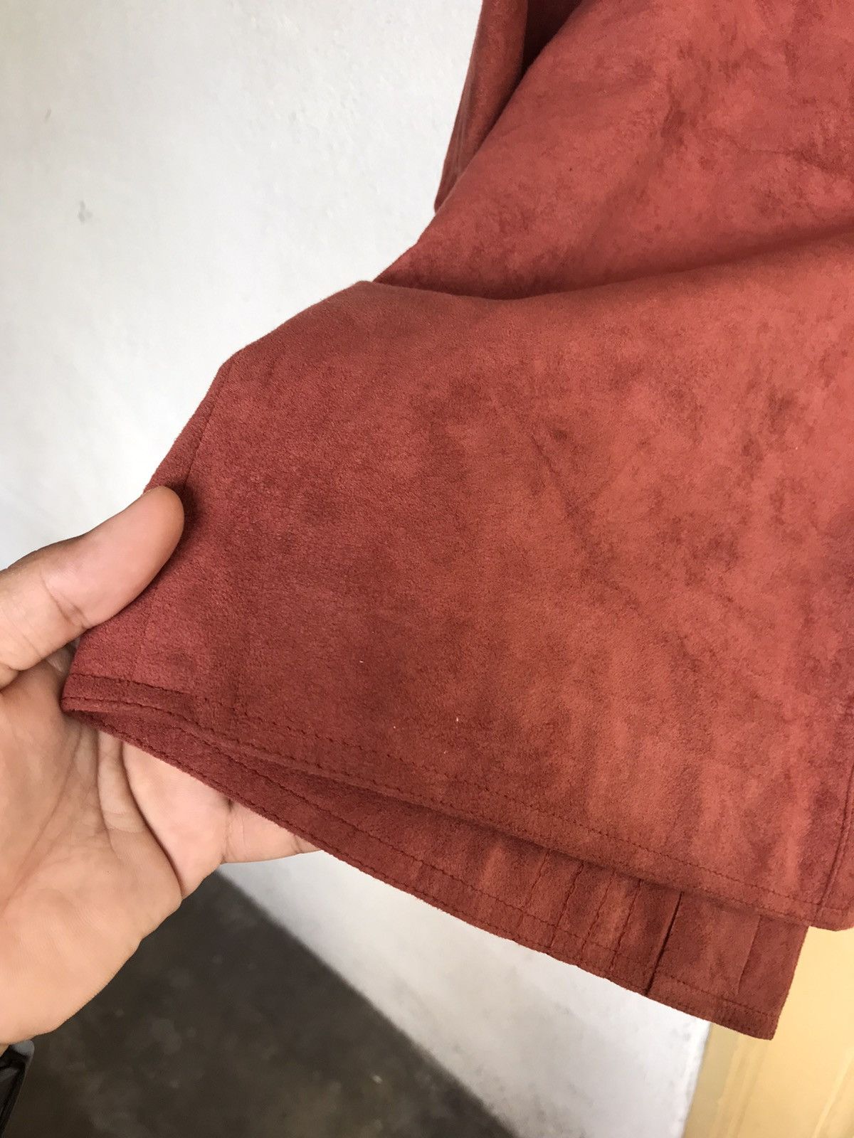 Longchamp Vintage Kira Longchamp Suede Leather Button Up Shirt Women Size M / US 6-8 / IT 42-44 - 10 Thumbnail