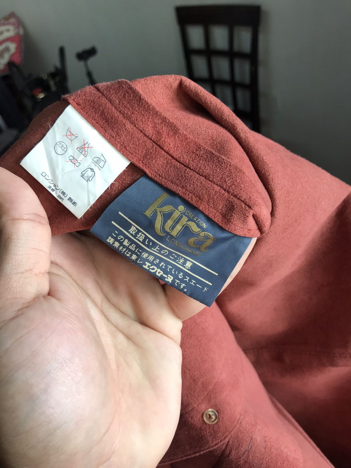 Longchamp Vintage Kira Longchamp Suede Leather Button Up Shirt Women Size M / US 6-8 / IT 42-44 - 18 Thumbnail
