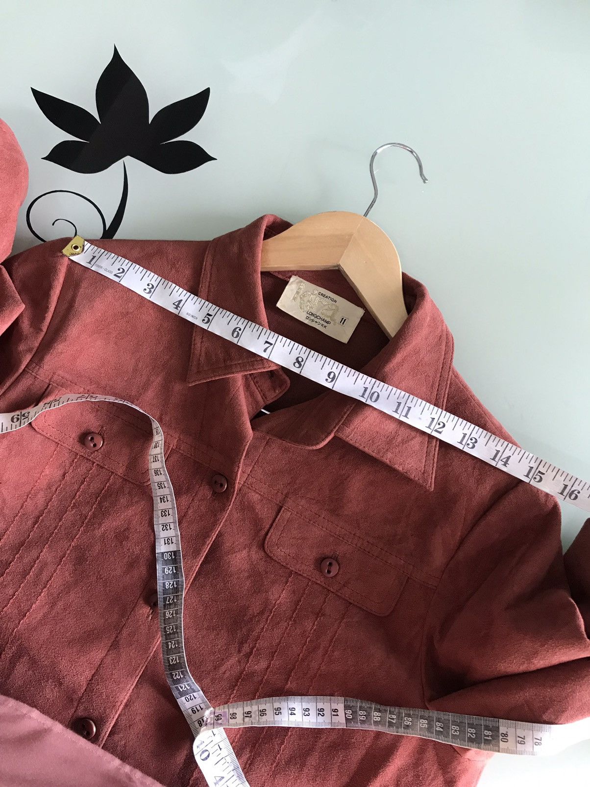 Longchamp Vintage Kira Longchamp Suede Leather Button Up Shirt Women Size M / US 6-8 / IT 42-44 - 23 Thumbnail