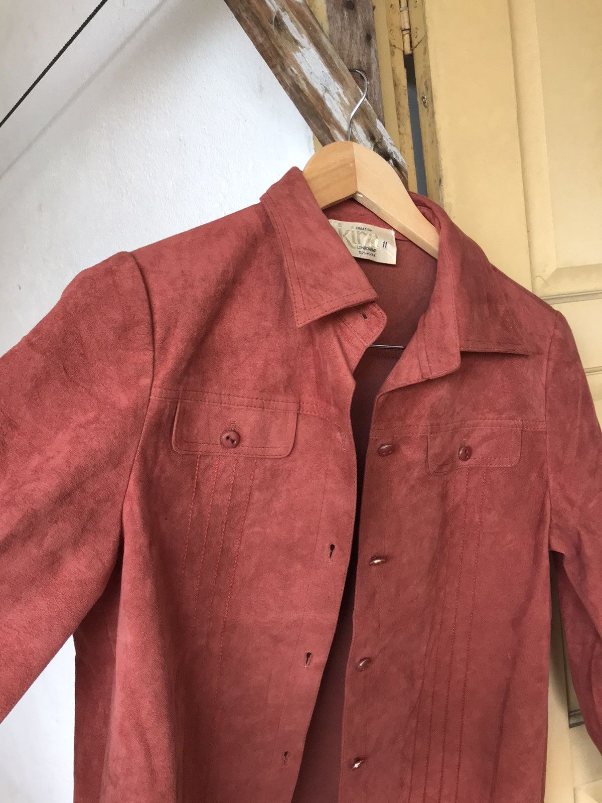 Longchamp Vintage Kira Longchamp Suede Leather Button Up Shirt Women Size M / US 6-8 / IT 42-44 - 12 Thumbnail