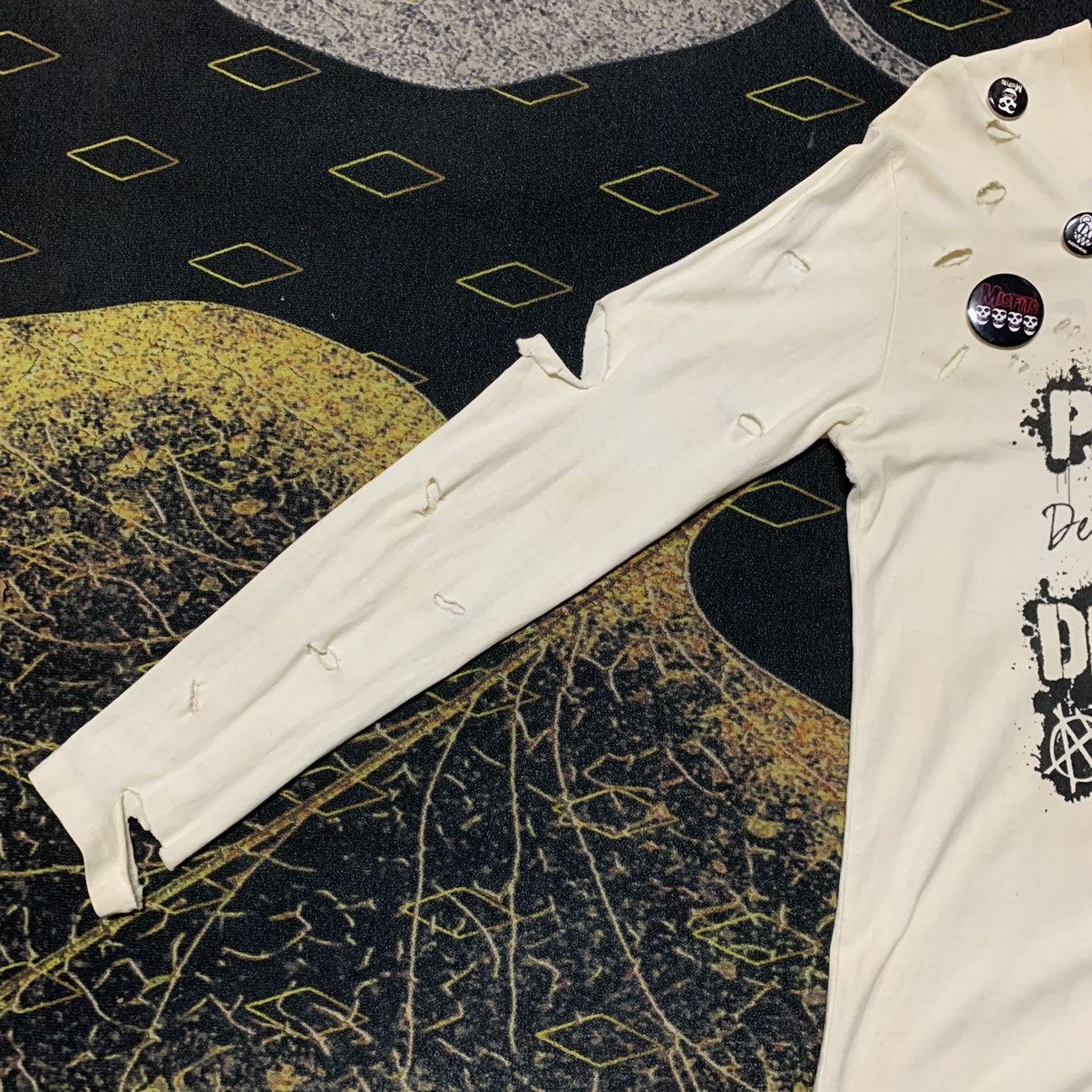 Japanese Brand × Seditionaries ✨THRUXTON ANARCHY PUNK ROCK TRASH DESTROYED CUSTOM LS TEES Size US M / EU 48-50 / 2 - 6 Thumbnail