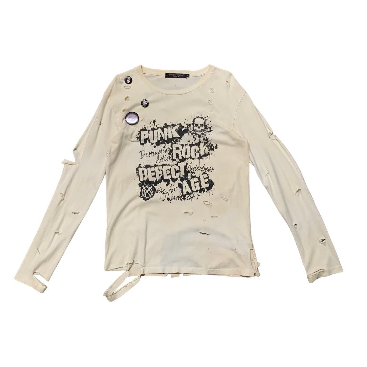 Japanese Brand × Seditionaries ✨THRUXTON ANARCHY PUNK ROCK TRASH DESTROYED CUSTOM LS TEES Size US M / EU 48-50 / 2 - 1 Thumbnail