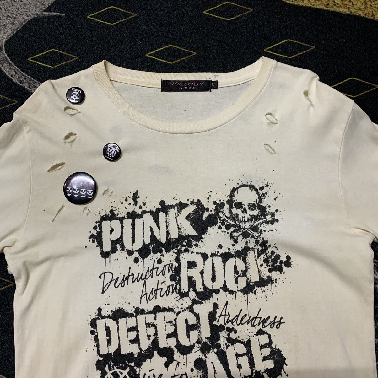 Japanese Brand × Seditionaries ✨THRUXTON ANARCHY PUNK ROCK TRASH DESTROYED CUSTOM LS TEES Size US M / EU 48-50 / 2 - 4 Thumbnail