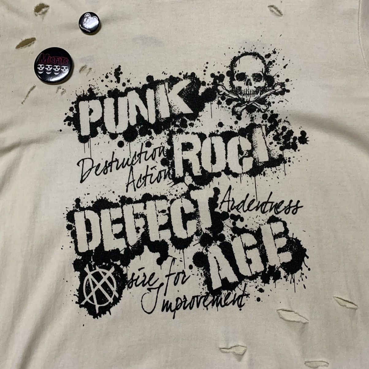 Japanese Brand × Seditionaries ✨THRUXTON ANARCHY PUNK ROCK TRASH DESTROYED CUSTOM LS TEES Size US M / EU 48-50 / 2 - 3 Thumbnail