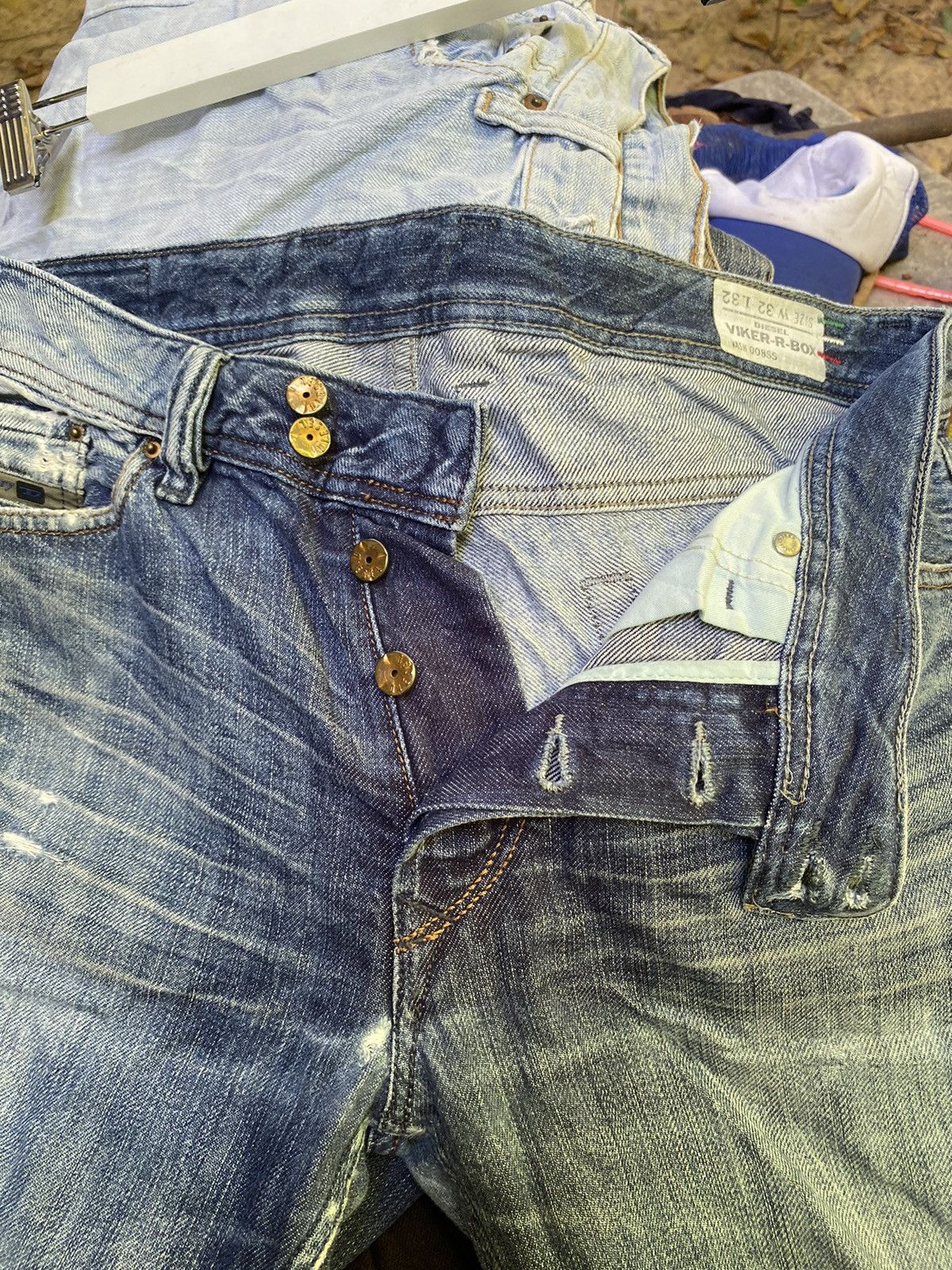 Designer × Diesel × Vintage Vintage diesel viker r box denim pants Size US 32 / EU 48 - 9 Thumbnail