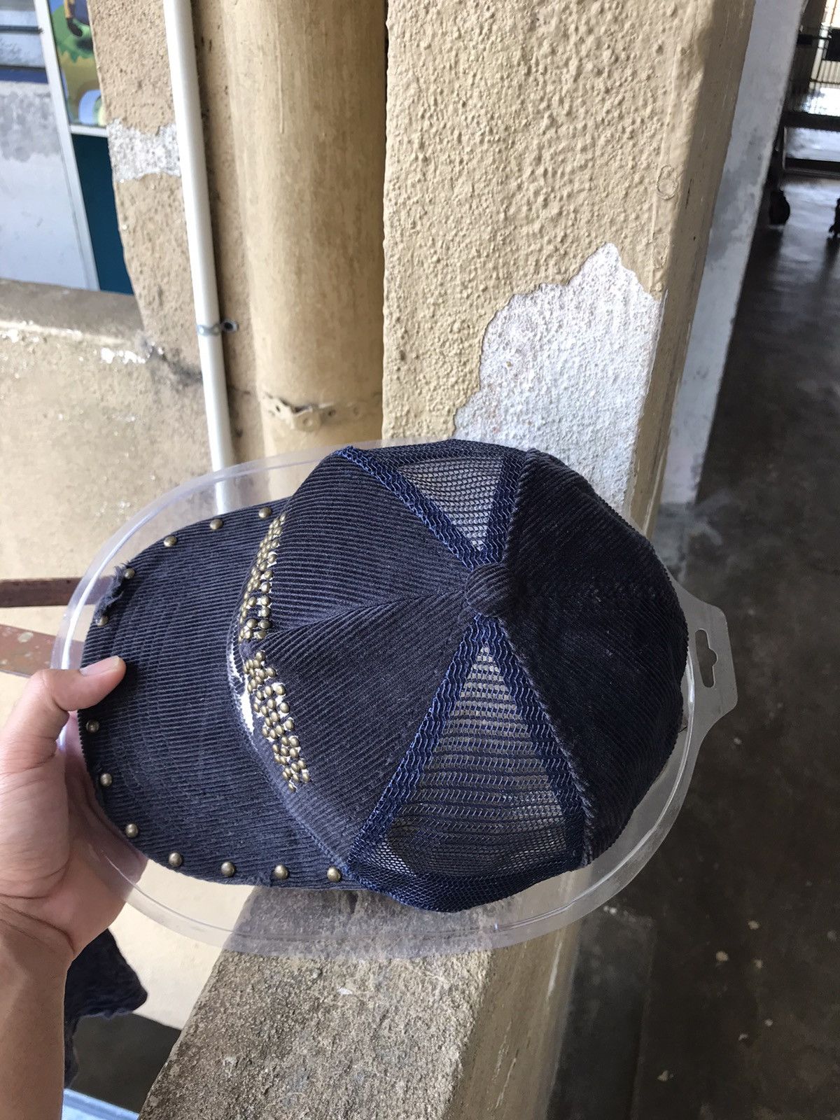 Vintage Rare❗️Vintage Mickey Mouse Corduroy Half Trucker Hats Size ONE SIZE - 6 Thumbnail