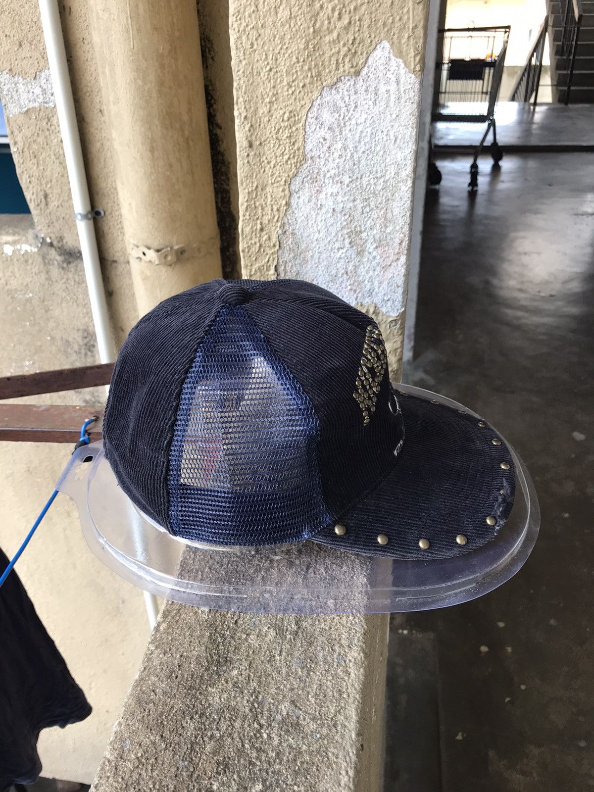 Vintage Rare❗️Vintage Mickey Mouse Corduroy Half Trucker Hats Size ONE SIZE - 3 Thumbnail