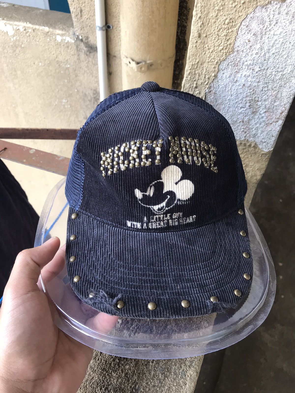 Vintage Rare❗️Vintage Mickey Mouse Corduroy Half Trucker Hats Size ONE SIZE - 8 Thumbnail