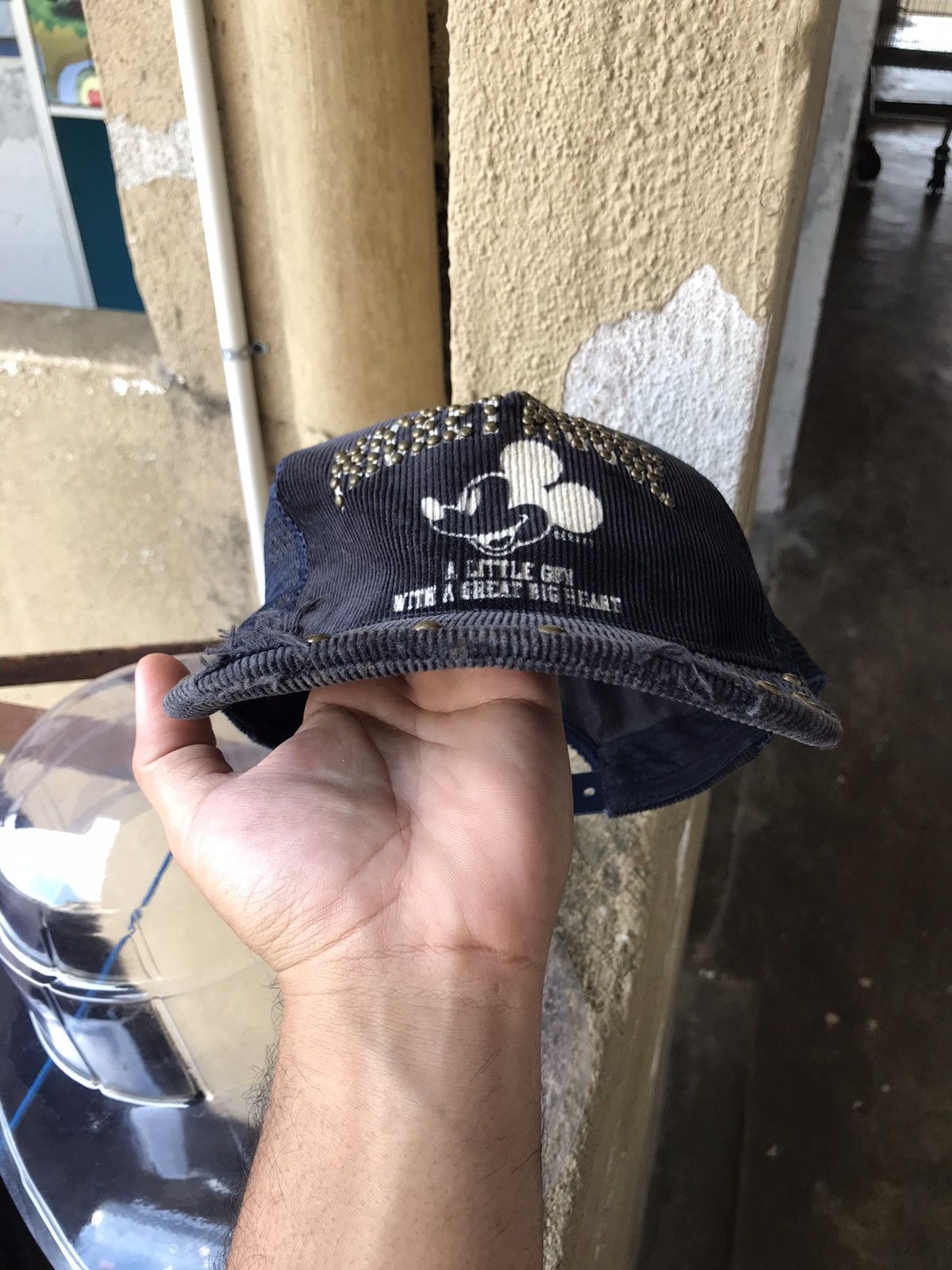 Vintage Rare❗️Vintage Mickey Mouse Corduroy Half Trucker Hats Size ONE SIZE - 9 Thumbnail