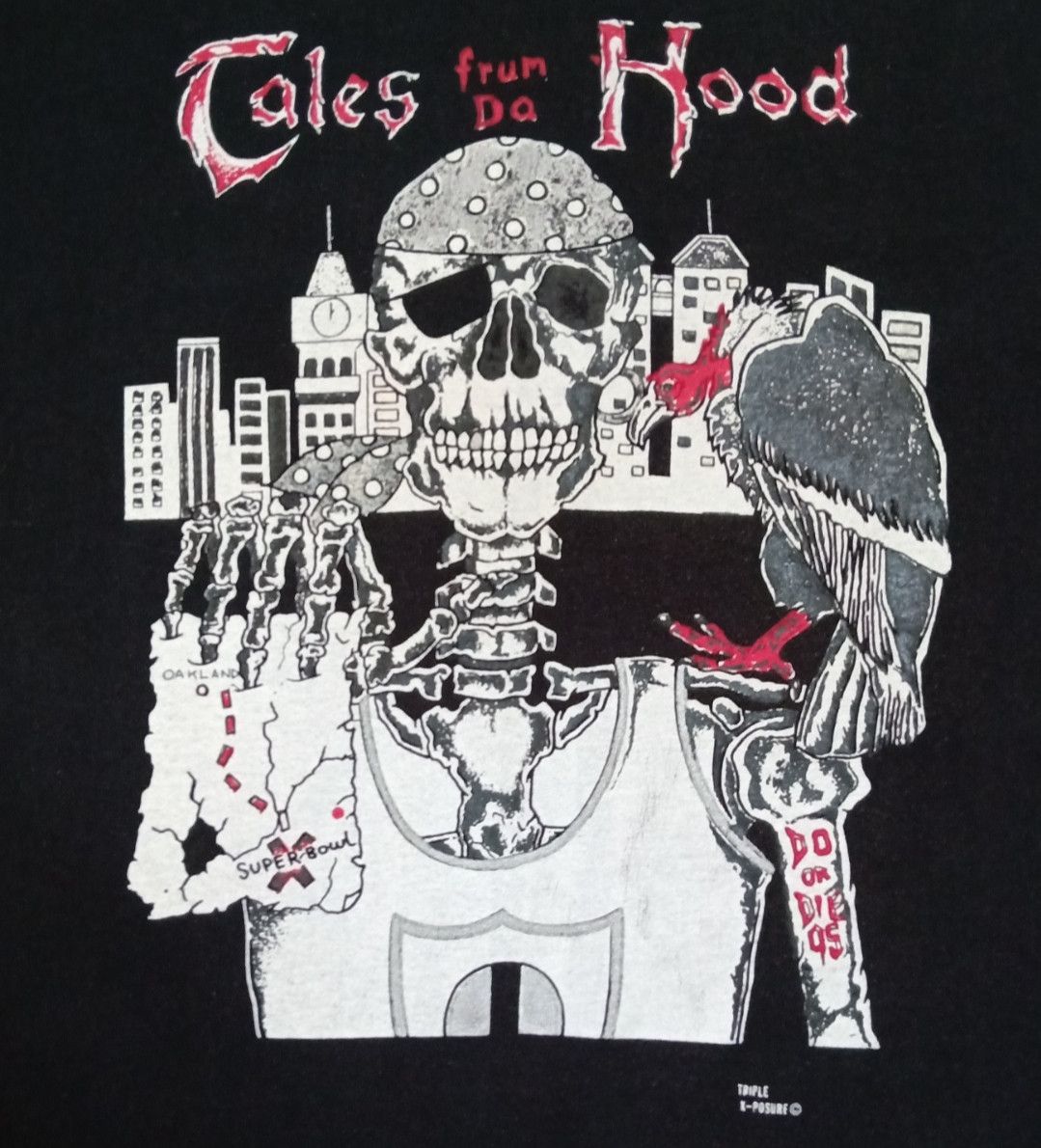 Expert Horror × Rap Tees × Vintage Vintage 90s Tales From The Hood Movie Parody T-shirt Size US XL / EU 56 / 4 - 5 Thumbnail