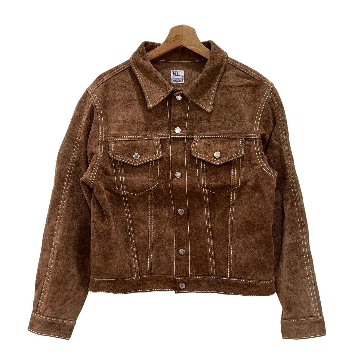 💥RELIST SOON💥Vintage!!Genuine Leather Trucker Riding Jacket