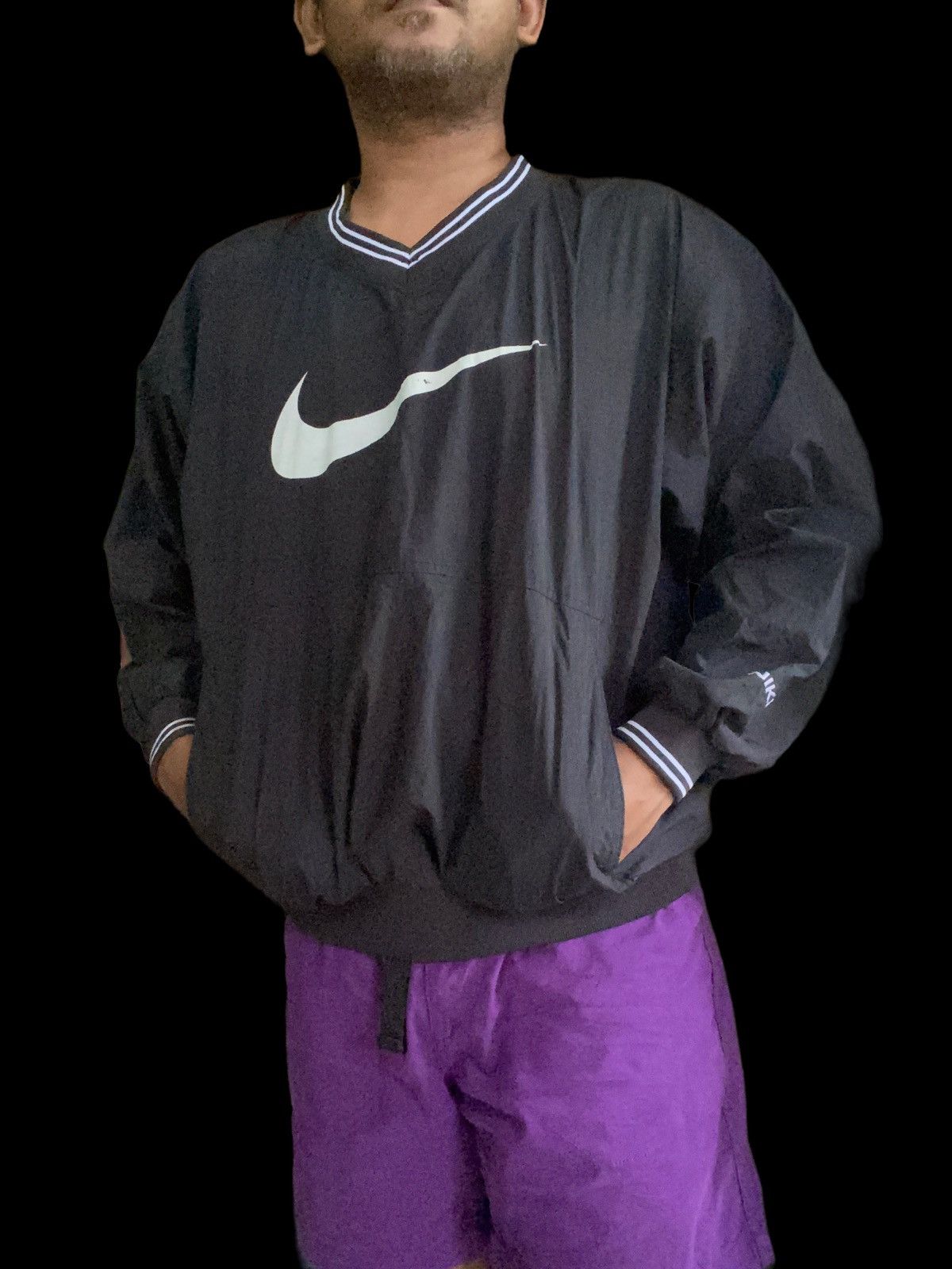 Nike Vintage 90s Nike Windbreaker Shirt Size US L / EU 52-54 / 3 - 2 Thumbnail