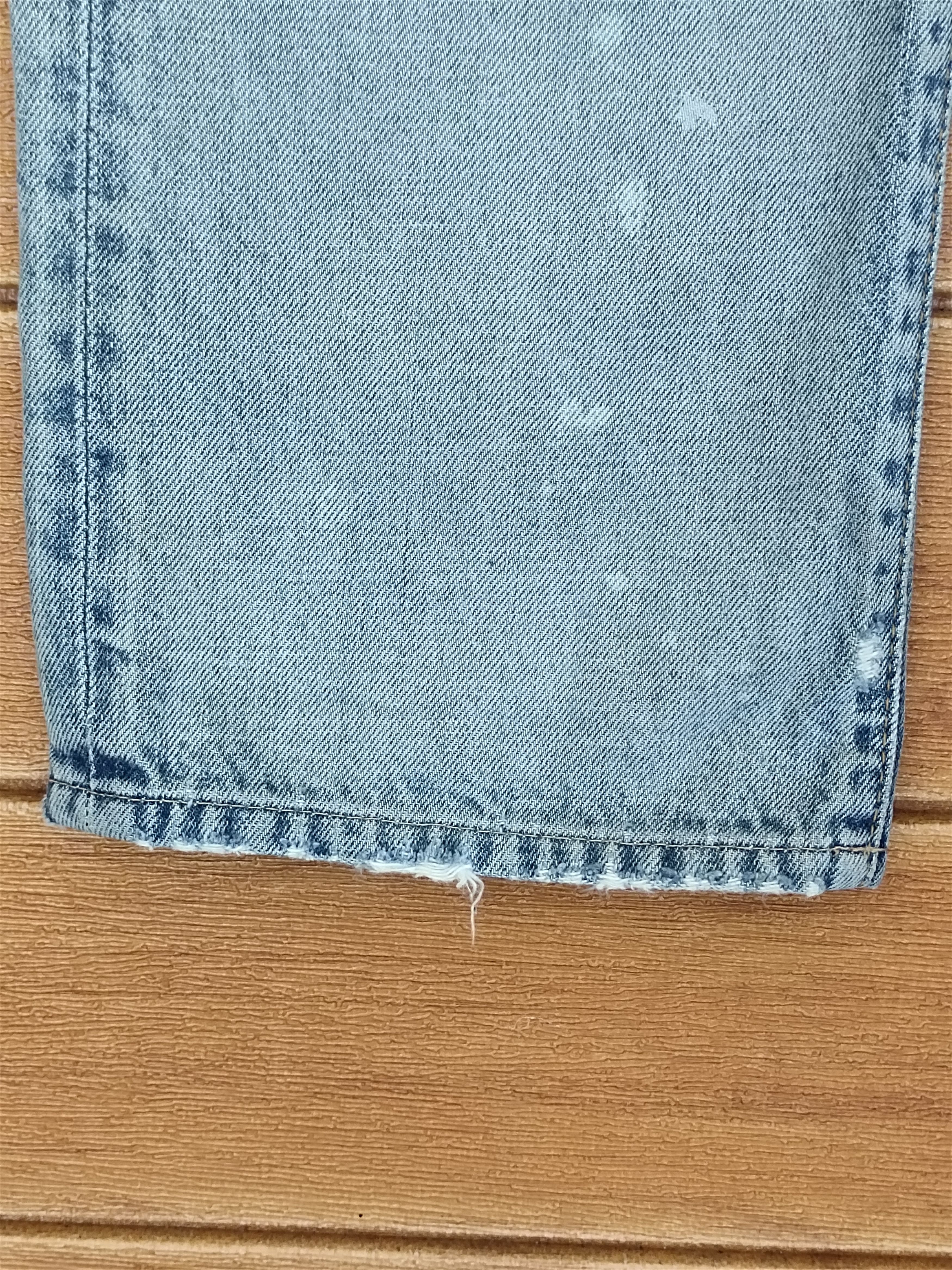 Hysteric Glamour Slang From Chaos By Rna Inc Painted Distressed Denim Pants Size US 32 / EU 48 - 8 Thumbnail