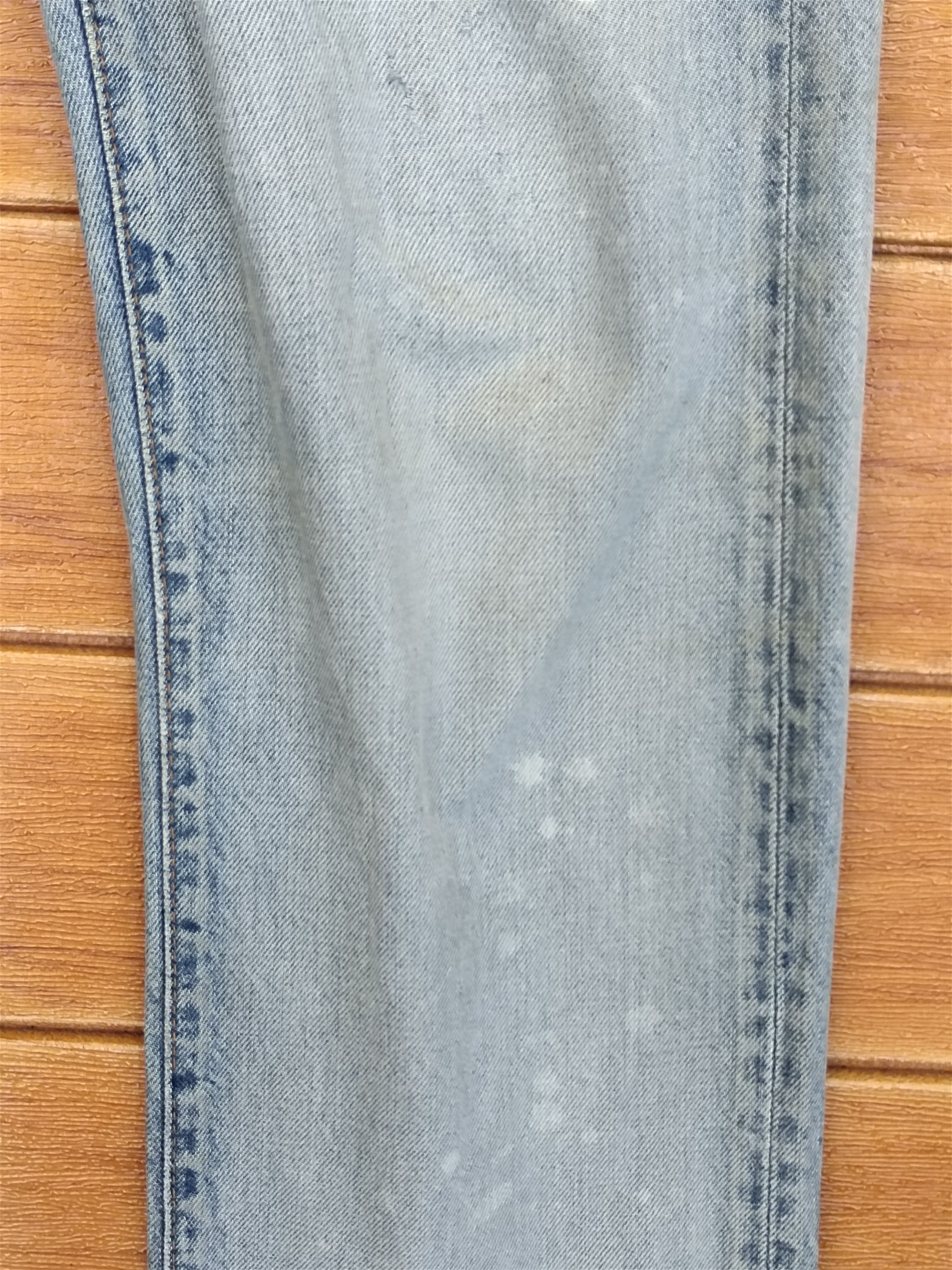 Hysteric Glamour Slang From Chaos By Rna Inc Painted Distressed Denim Pants Size US 32 / EU 48 - 5 Thumbnail